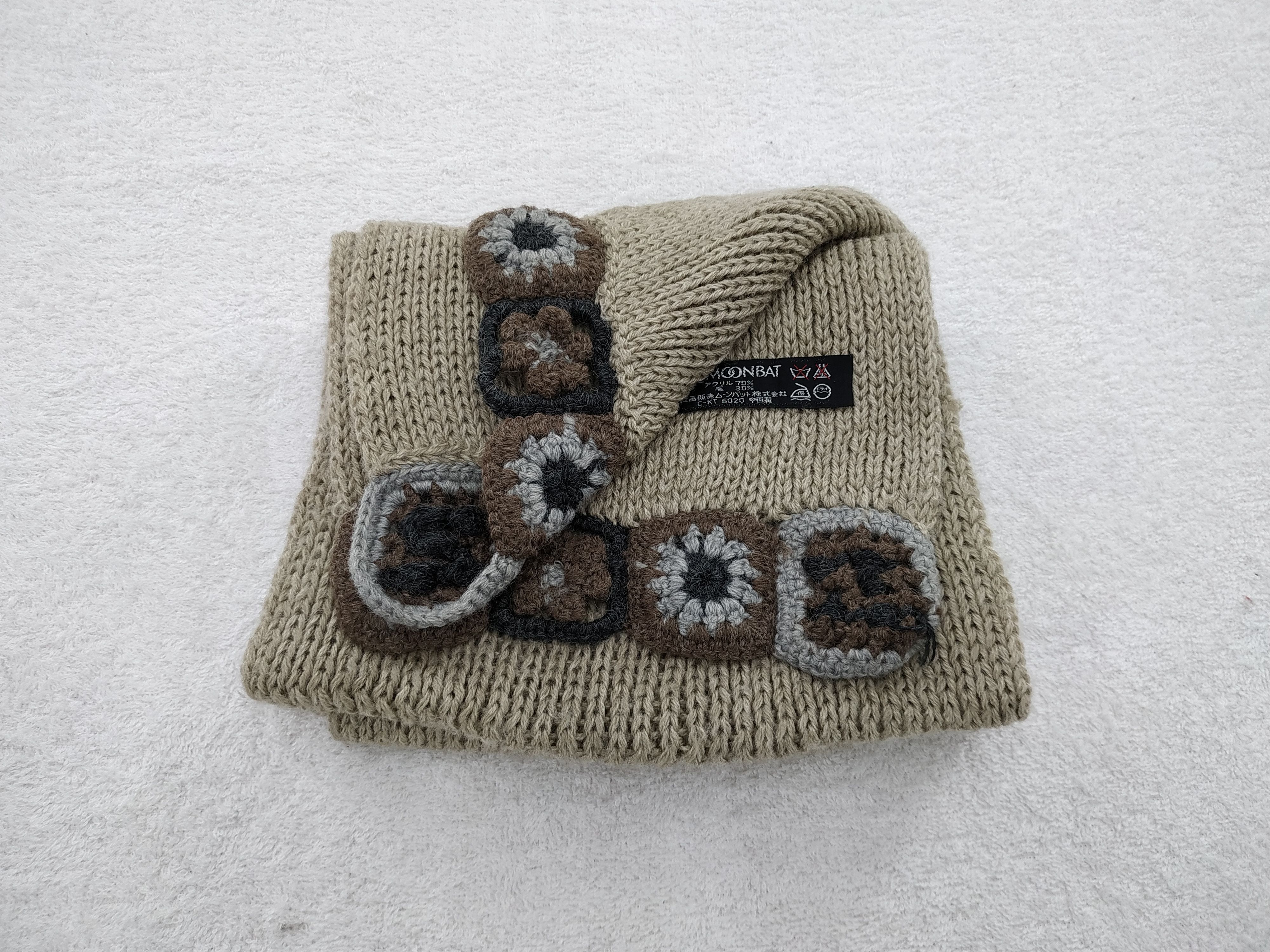 Vintage Vintage Elle Wool Scarf/Muffler/Neckwear MF047 Size ONE SIZE - 4 Thumbnail