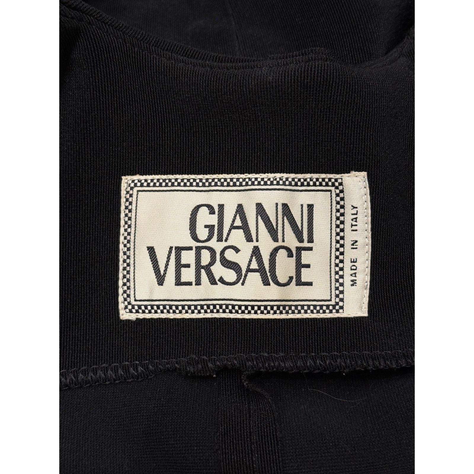 Versace 1990s Gianni Versace Napoleon cropped tailored jacket Size S / US 4 / IT 40 - 8 Thumbnail