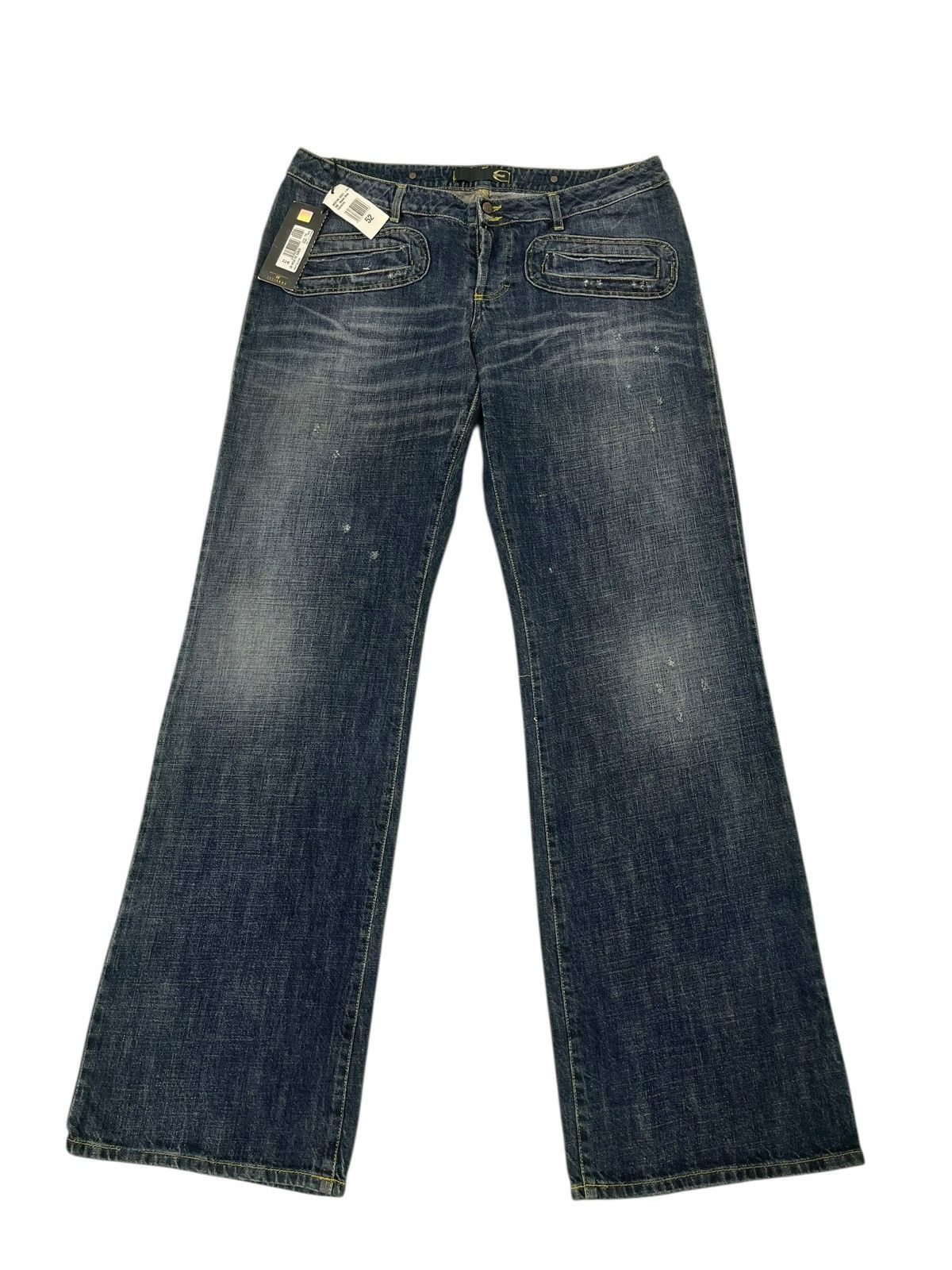 Roberto Cavalli Wide Jeans Just Cavalli Chrome Heart Dior Erd cdg Amiri 2🟦9 Size US 35 - 1 Thumbnail