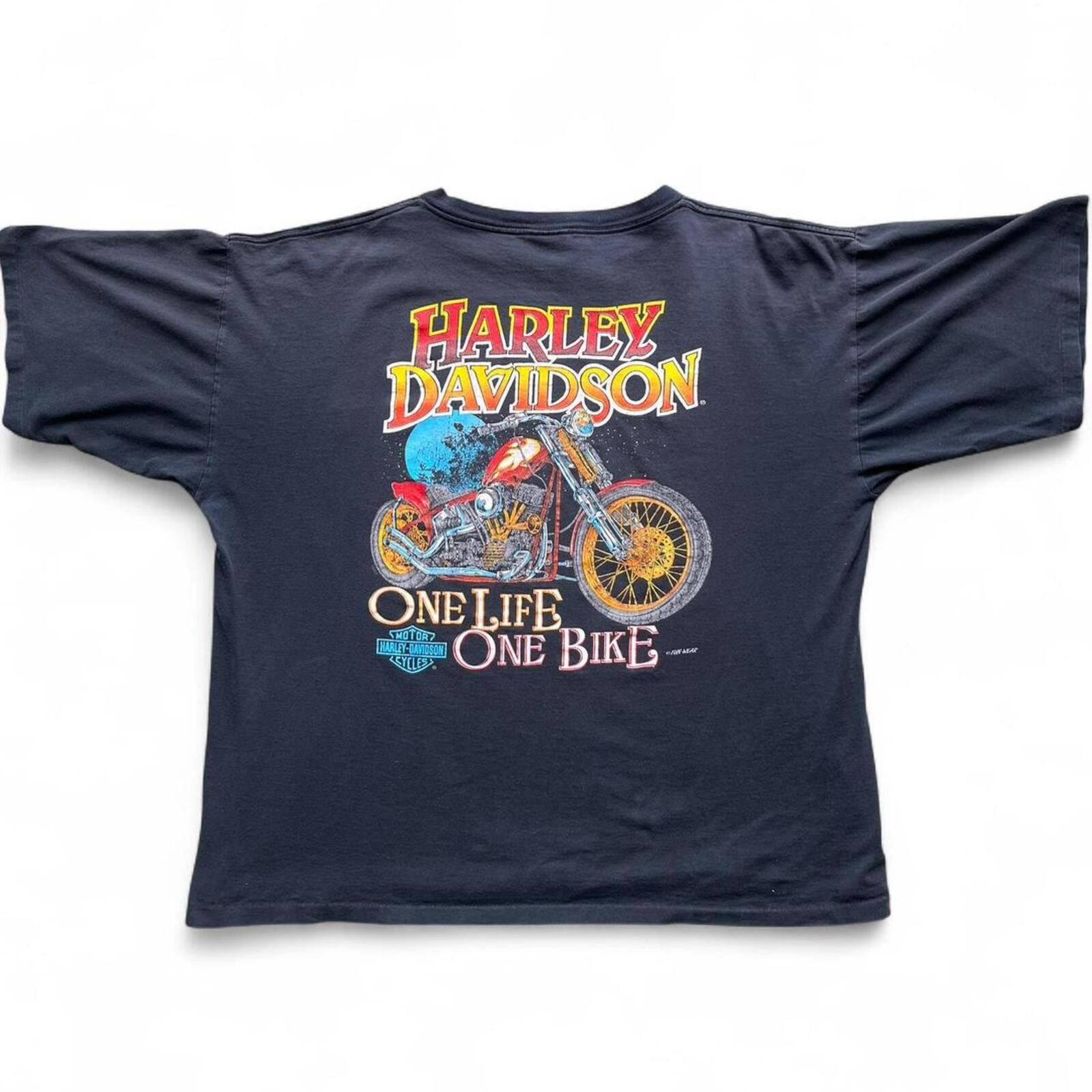 Harley Davidson Vintage 1990s Harley Davidson Graphic T-Shirt Size 2XL Size US XXL / EU 58 / 5 - 1 Thumbnail