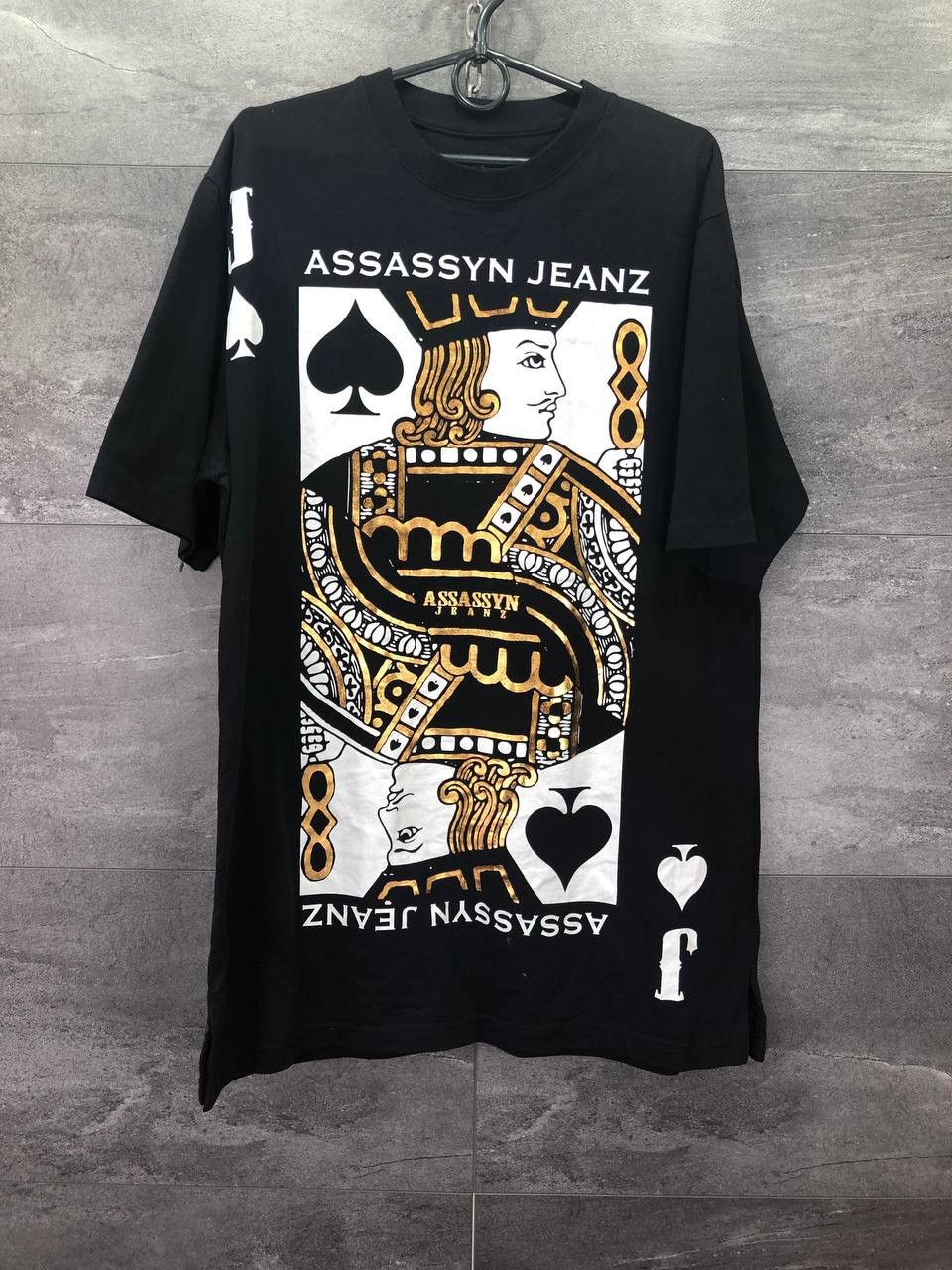 Japanese Brand × Vintage Assassyn Jeanz Black T-Shirt Japanese style Rare Size M Size US M / EU 48-50 / 2 - 1 Thumbnail