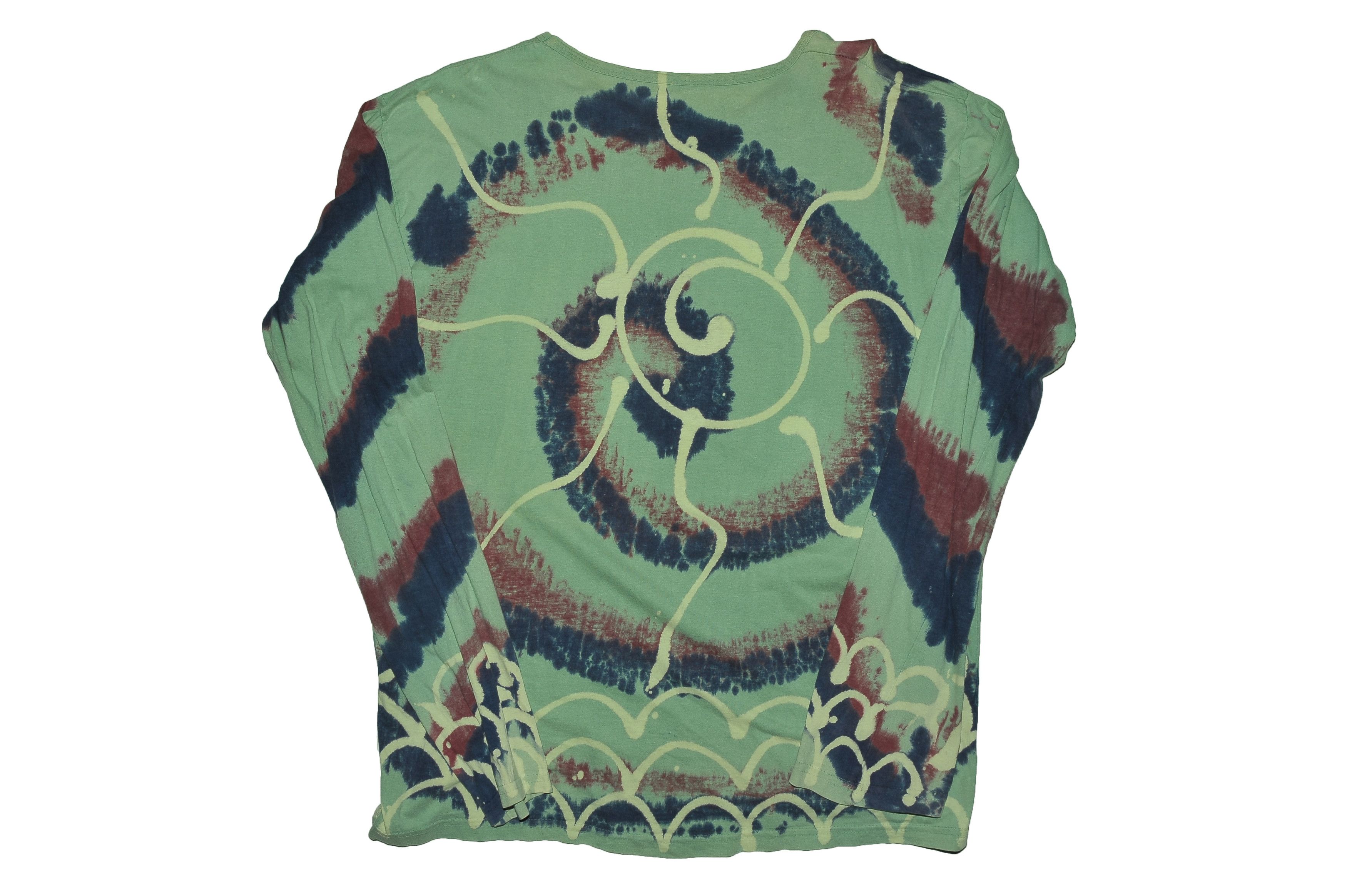 Other Vintage 90's Sun Psychedelic Tie Dye Hippy Longsleeves-shirt Size US L / EU 52-54 / 3 - 2 Thumbnail