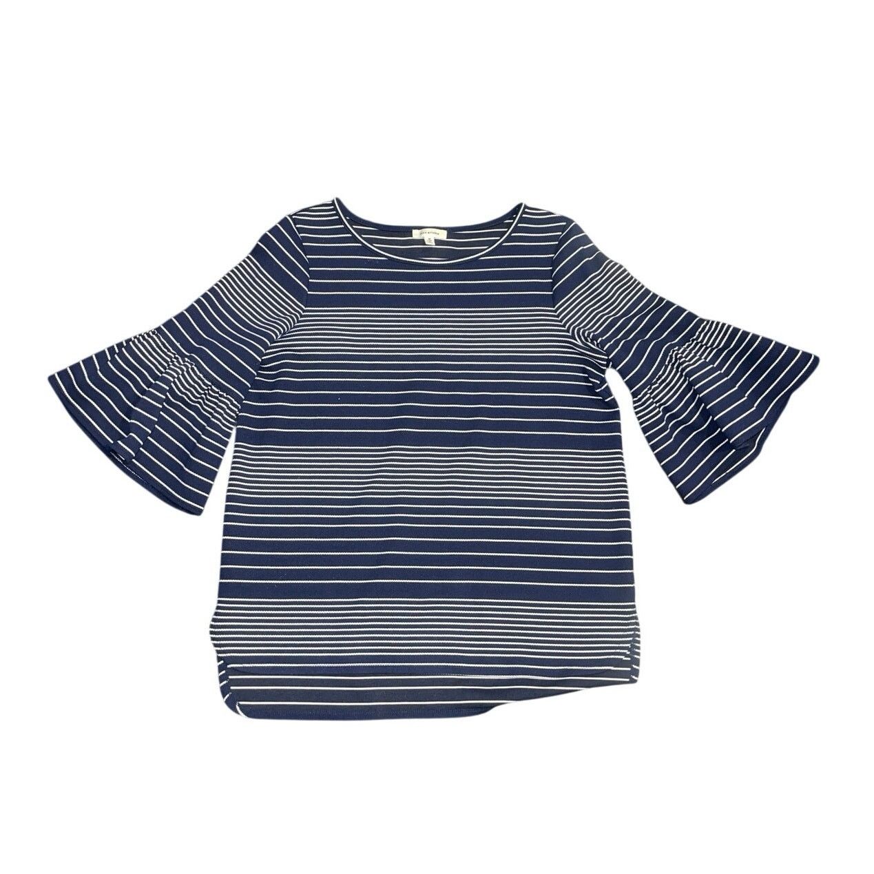 Other Max Studio Striped Pique Bell Sleeve Blouse SZ M Career Chic Size M / US 6-8 / IT 42-44 - 1 Thumbnail