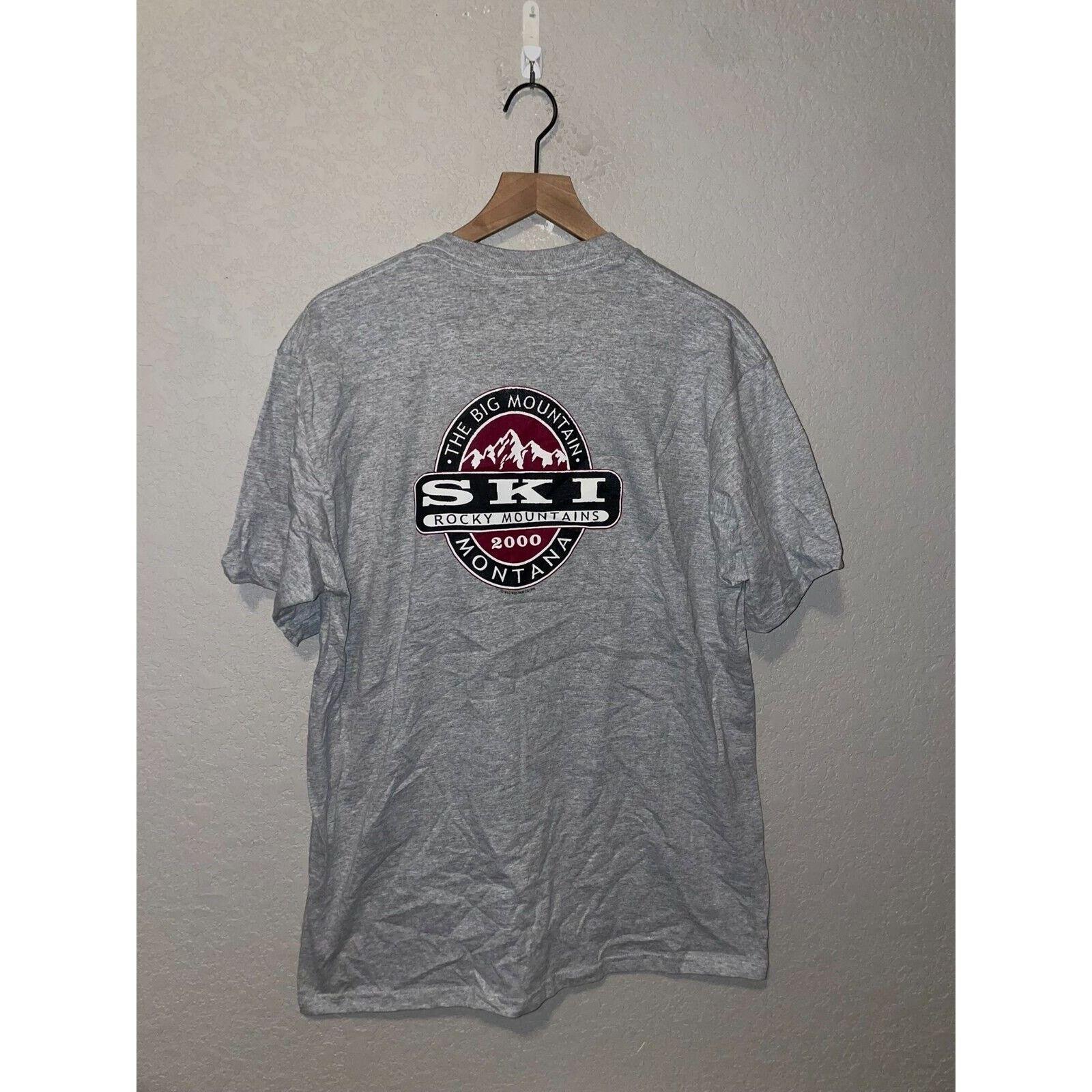 Jerzees Vintage Ski Rocky Mountains Shirt The Big Mountain MT Tee L Size US L / EU 52-54 / 3 - 1 Thumbnail