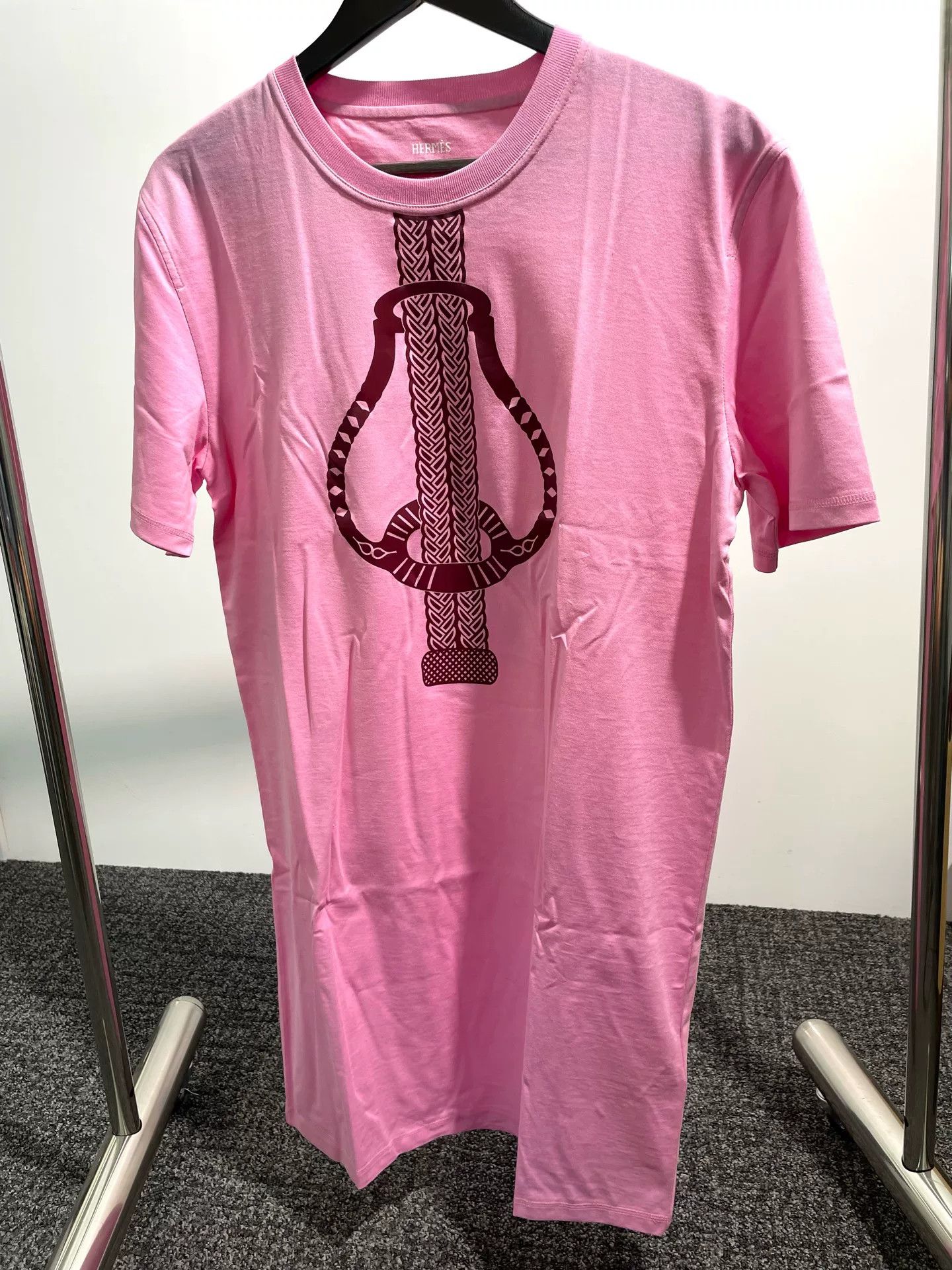 Hermes Hermes Pink Short Sleeve Top Size US S / EU 44-46 / 1 - 1 Thumbnail