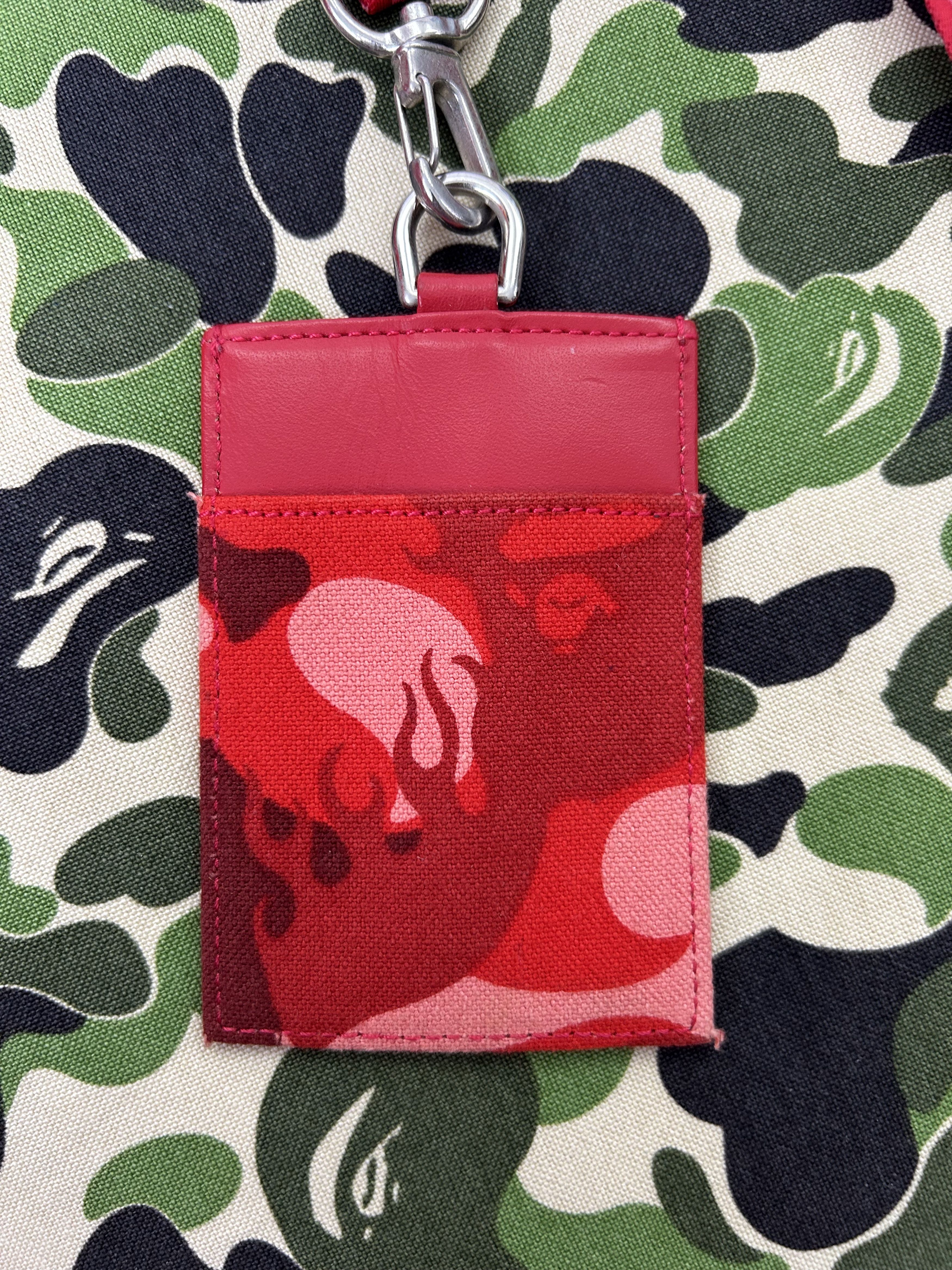 Bape Bape Red Flame Camo Lanyard Wallet Size ONE SIZE - 2 Thumbnail