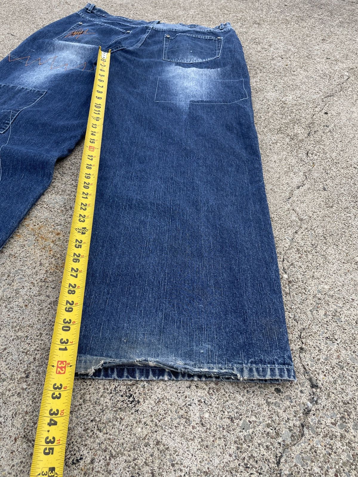 Akademiks Y2K Patchwork Baggy Jeans Size US 40 / EU 56 - 9 Thumbnail