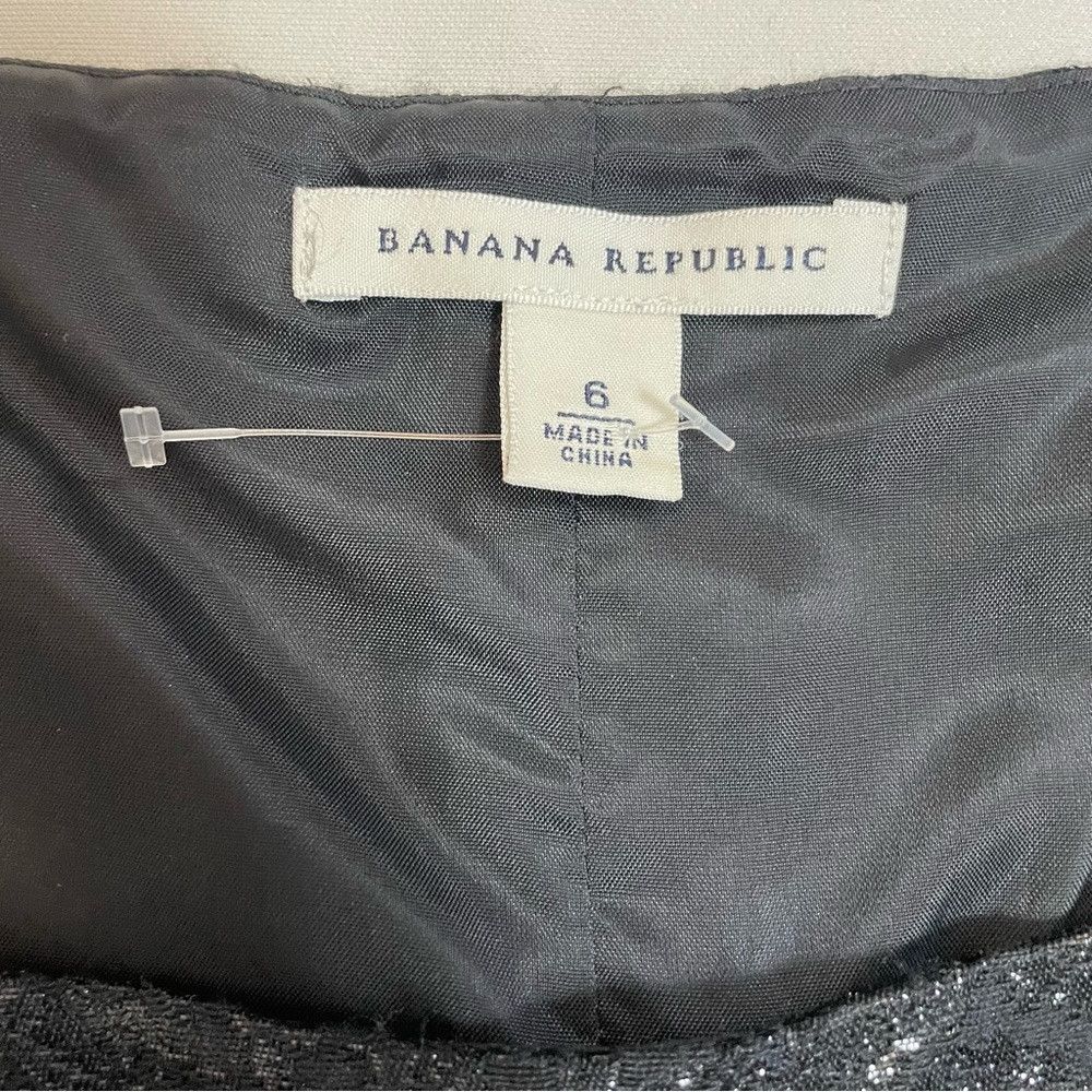 Banana Republic New Banana Republic Black Silk Blend Sleeveless Shift Dress Size M / US 6-8 / IT 42-44 - 7 Thumbnail
