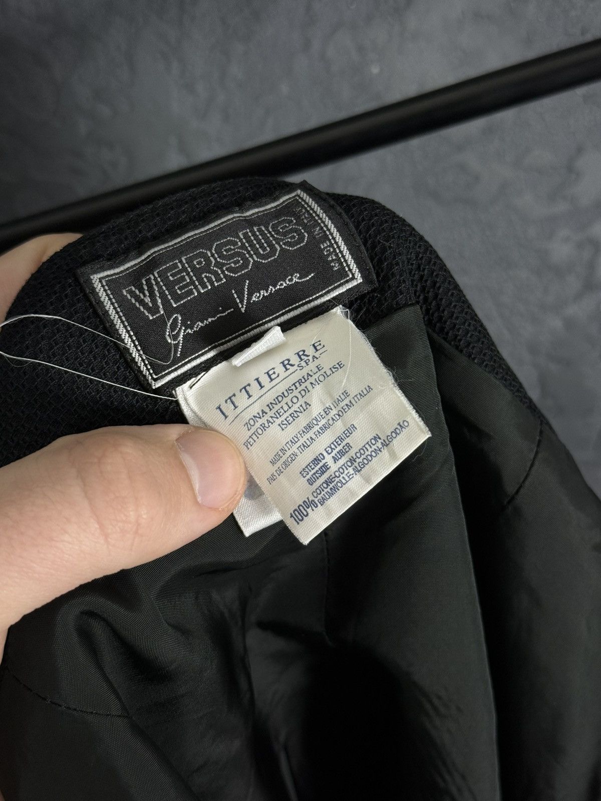 Versus Versace VERSUS Giani Versace Women’s Black Front Zip Mini Dress Size M / US 6-8 / IT 42-44 - 5 Thumbnail