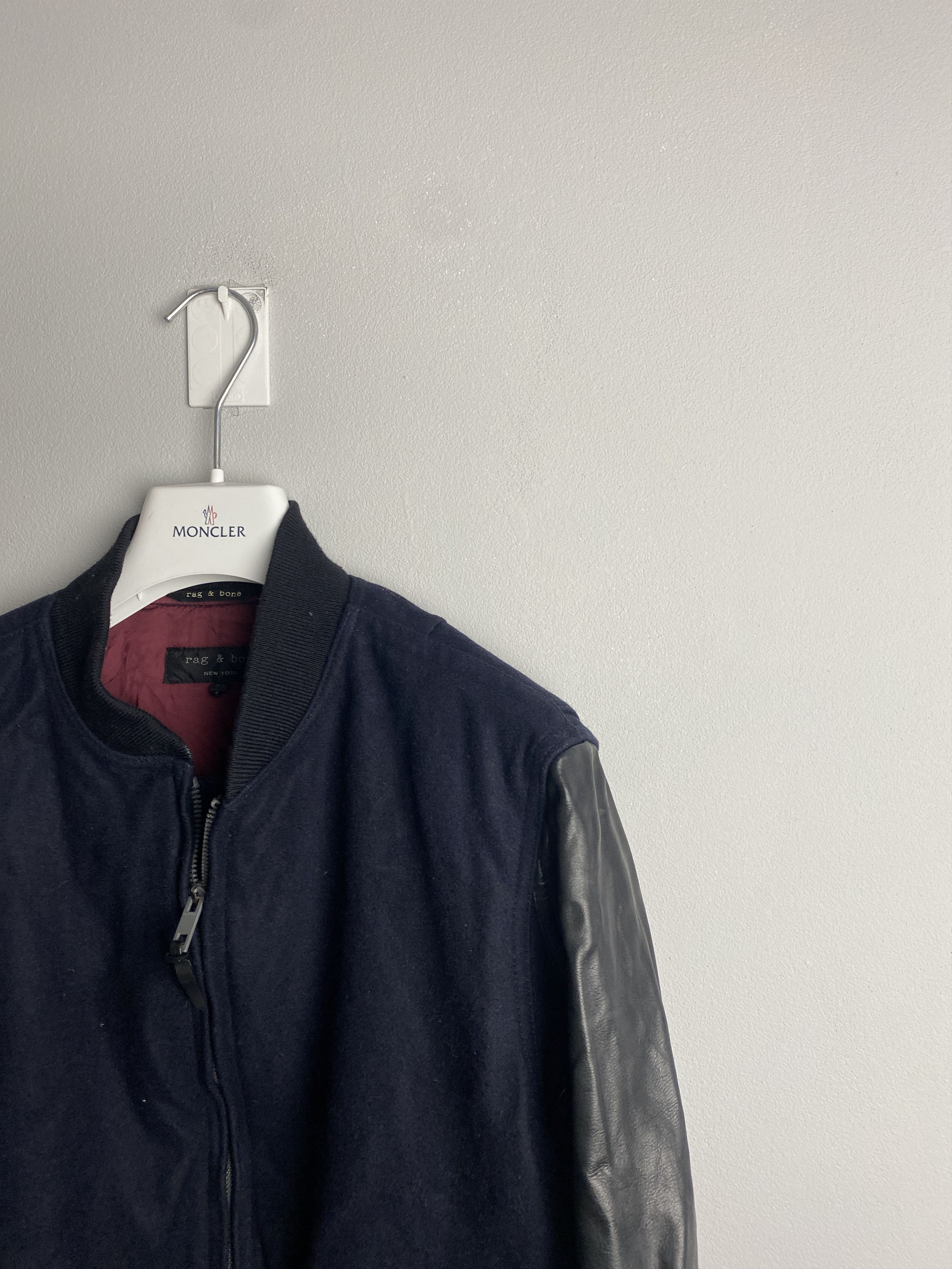 Rag & Bone Rag & Bone calf leather wool varsity jacket bomber Size S / US 4 / IT 40 - 2 Thumbnail