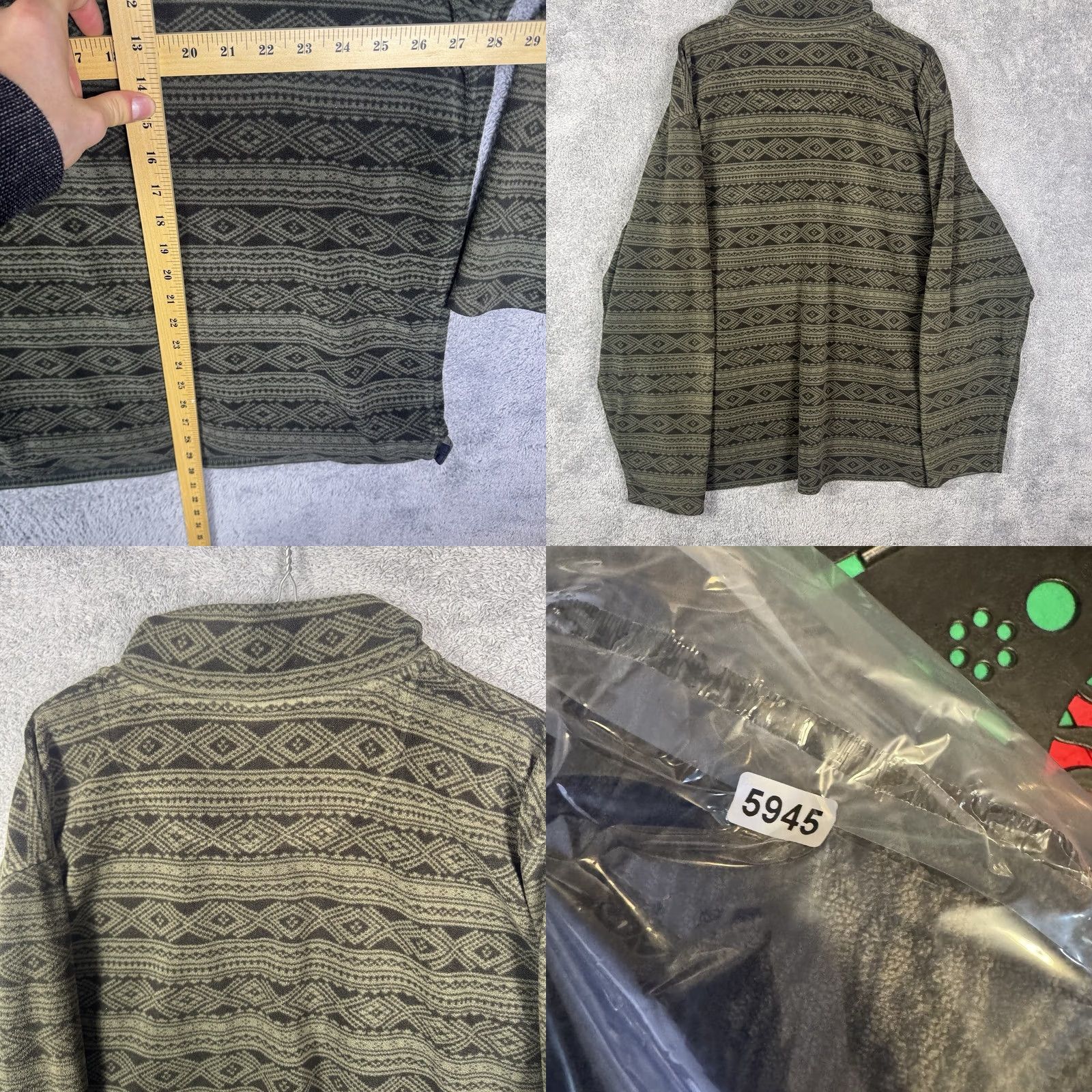 Vintage VINTAGE LL Bean Jacket Men 2XL Geometric Aztec 1/4 Button Hooded Pockets Windbreaker Outdoor Fall Spring Summer Winter 90s Mens Size US XXL / EU 58 / 5 - 8 Thumbnail