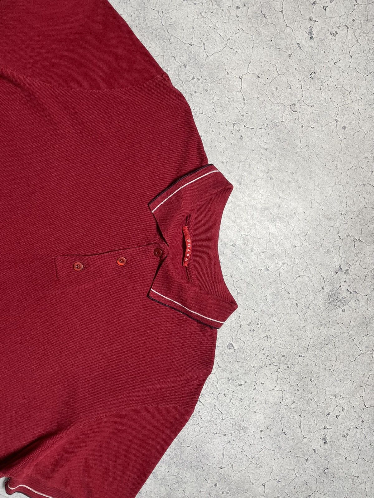 Prada Prada Luxury Polo Shirt Red Size US XXL / EU 58 / 5 - 4 Thumbnail