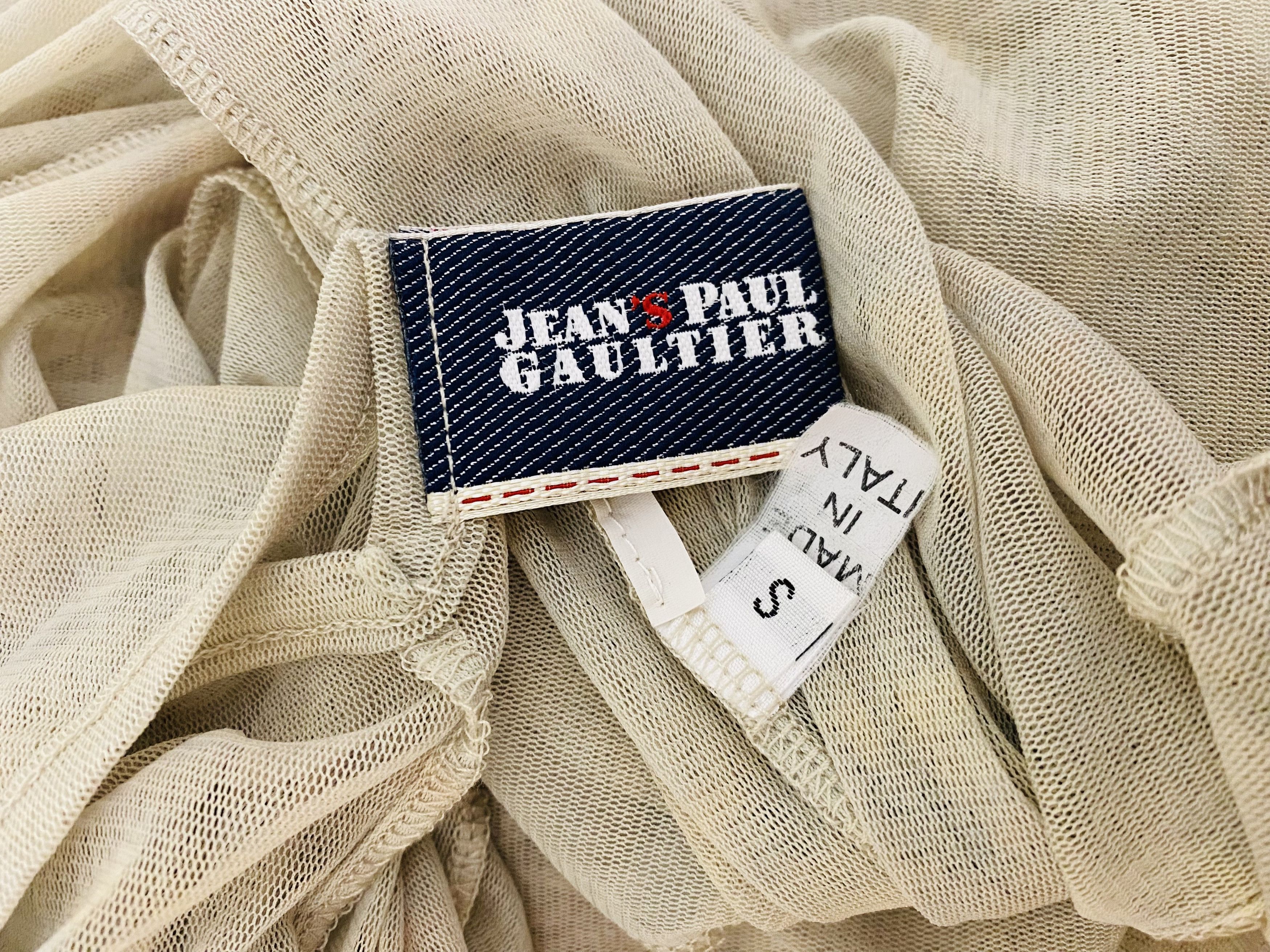 Jean Paul Gaultier Jean Paul Gaultier Mesh Khaki Military Green Dye Tie Dress Size M / US 6-8 / IT 42-44 - 8 Thumbnail