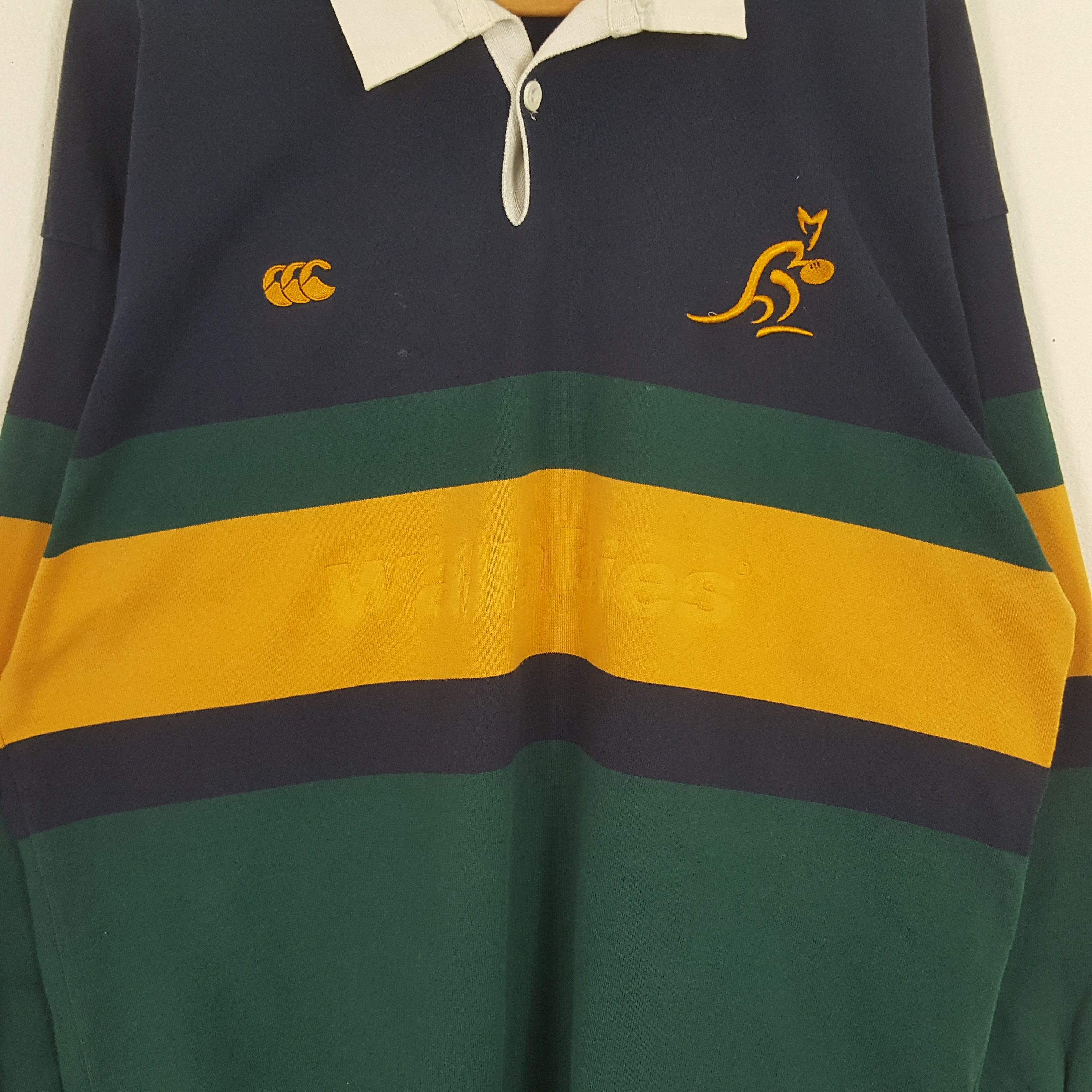 Canterbury of New Zealand × Vintage Vintage Canterbury Wallabies Australia Sport Rugby Polos Size US XL / EU 56 / 4 - 2 Thumbnail
