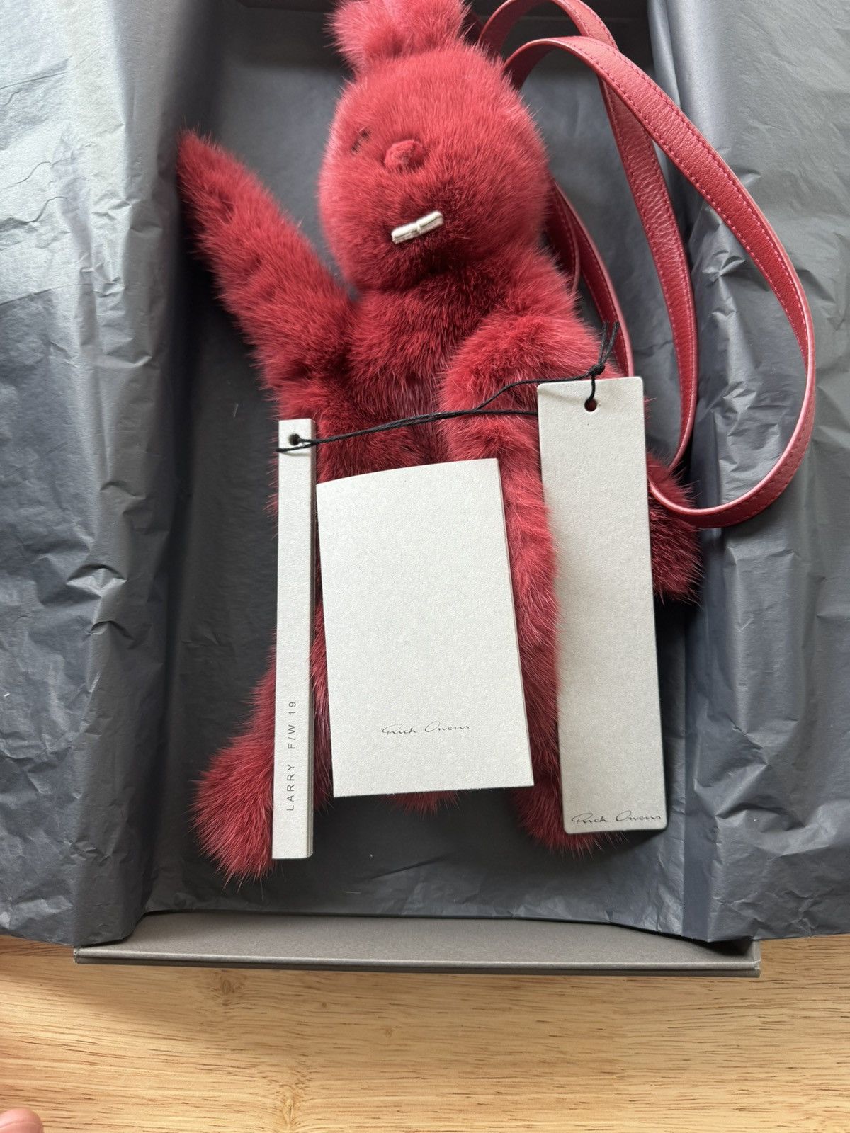Rick Owens HUN Cyclops Mink Fur Bag Size ONE SIZE - 5 Thumbnail