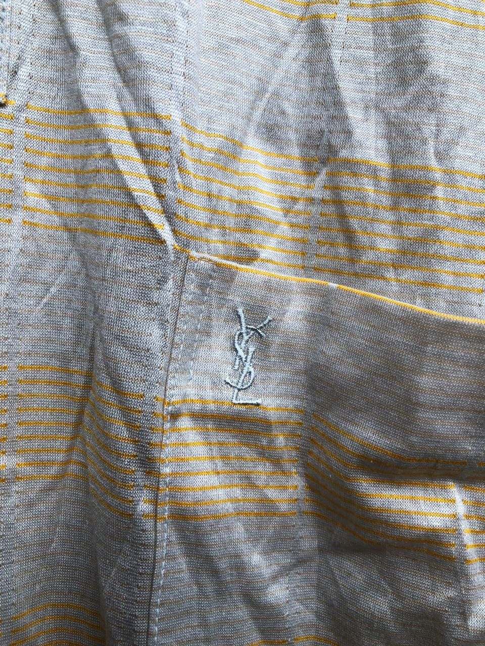 Yves Saint Laurent YVES SAINT LAUREN Striped Polo Shirt Size US L / EU 52-54 / 3 - 3 Thumbnail