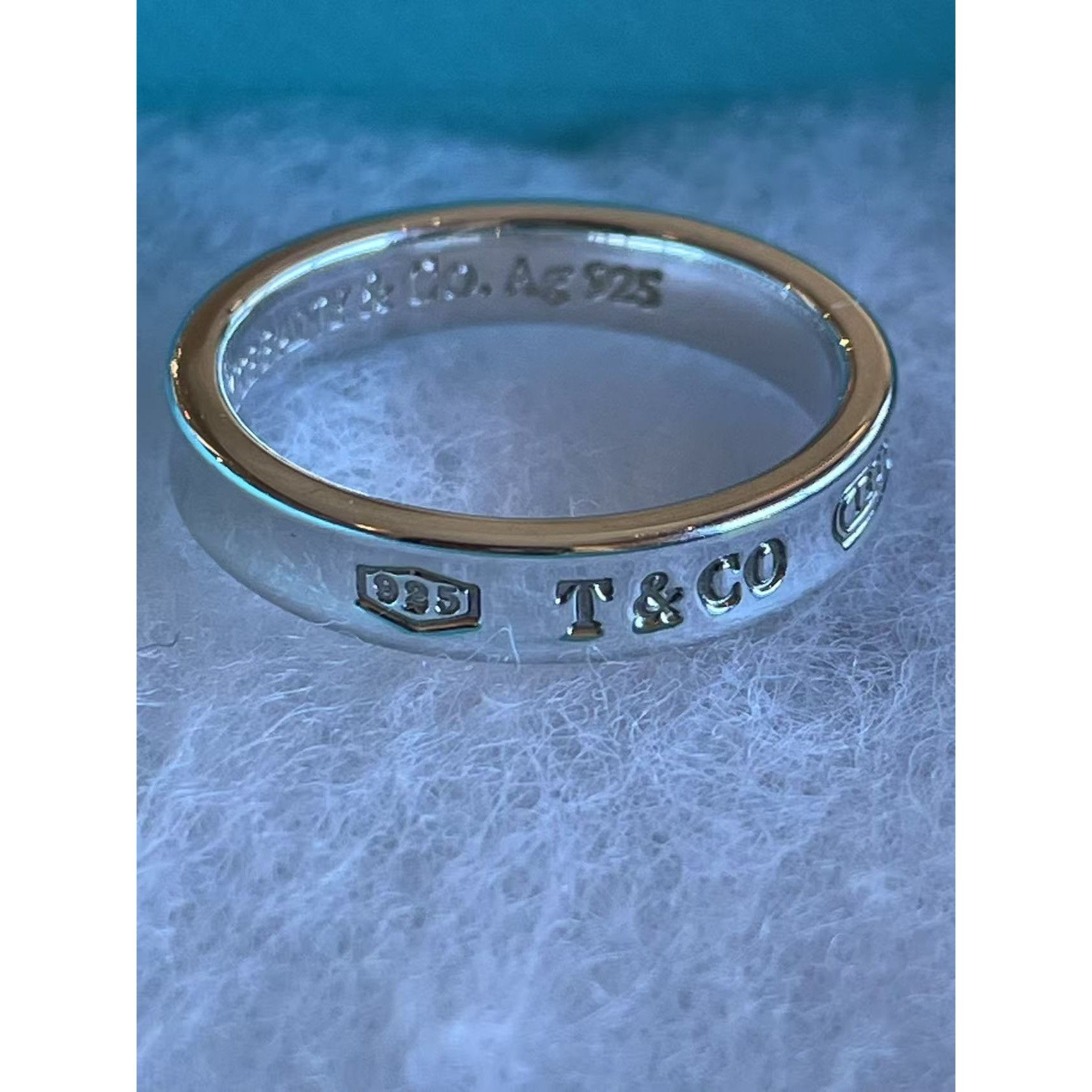 Tiffany & Co. Tiffany & Co. Sterling Silver & 18k Gold Two-Tone 1837 Ring Size ONE SIZE - 5 Thumbnail