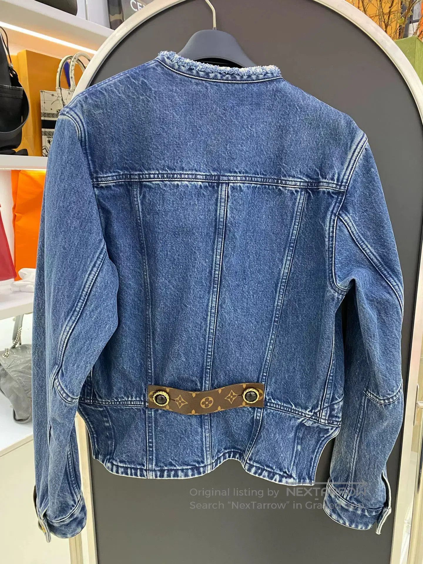 Louis Vuitton LV Washed Blue Denim Jacket. Size XS / US 0-2 / IT 36-38 - 8 Thumbnail