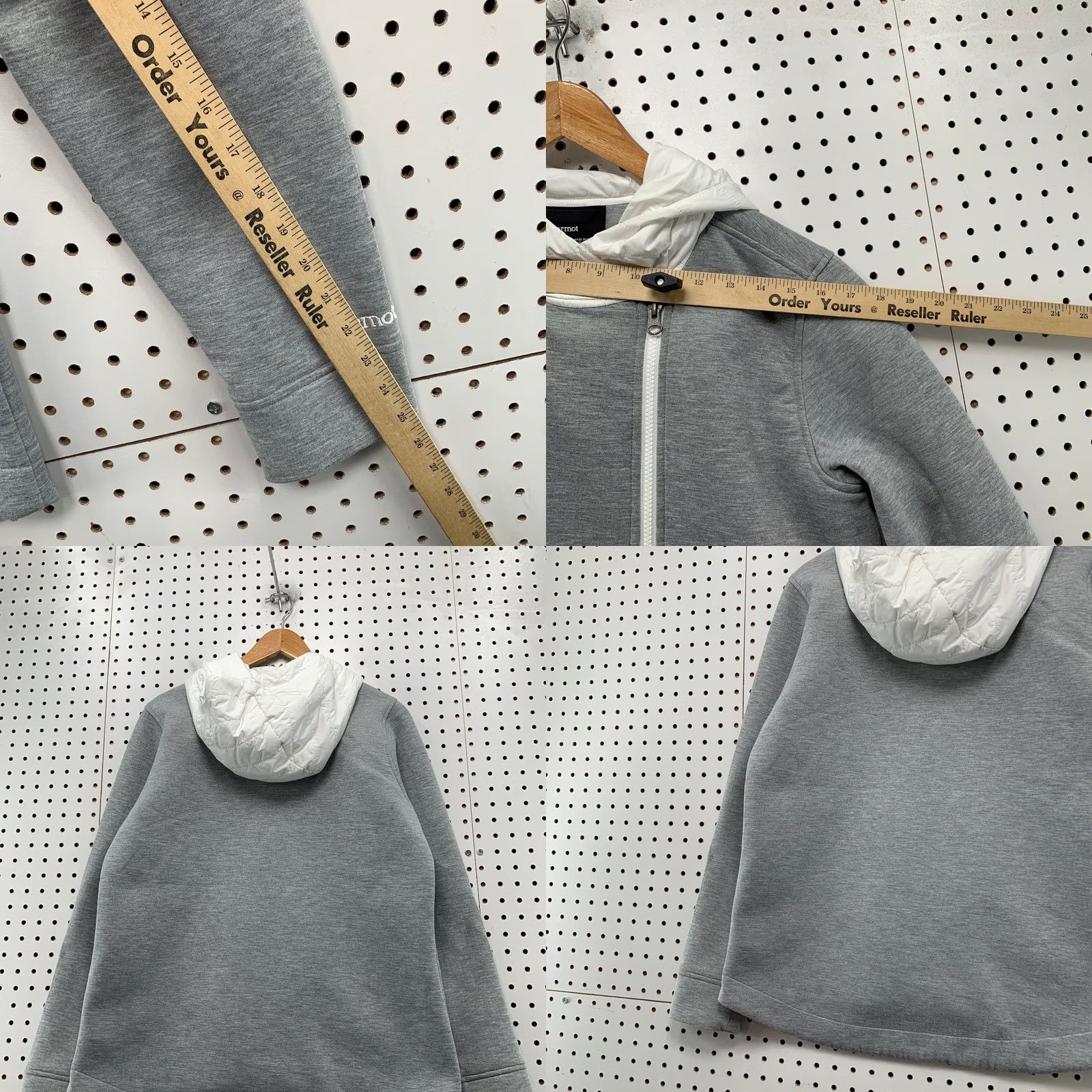 Marmot Marmot Fleece Jacket Womens Large Gray Hooded Zip Asymmetric Size L / US 10 / IT 46 - 10 Thumbnail