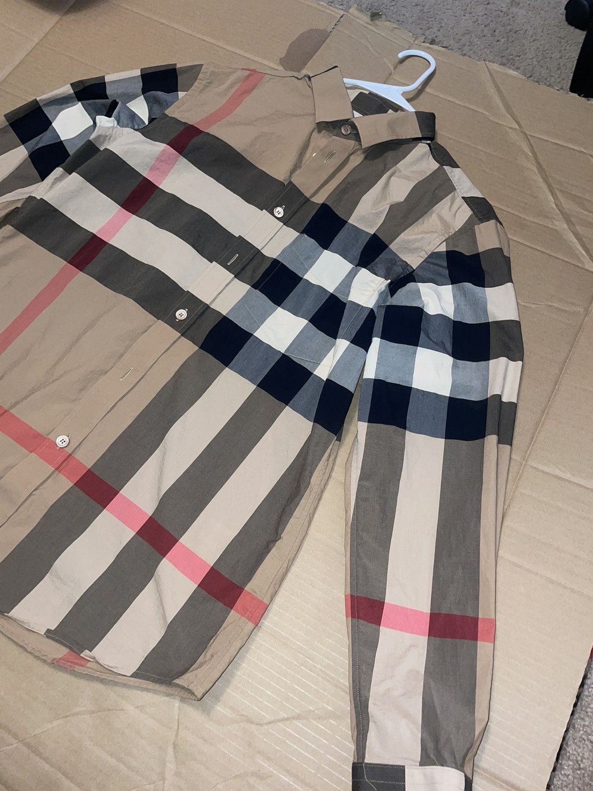 Burberry Burberry Check Long Sleeve Size US L / EU 52-54 / 3 - 3 Thumbnail