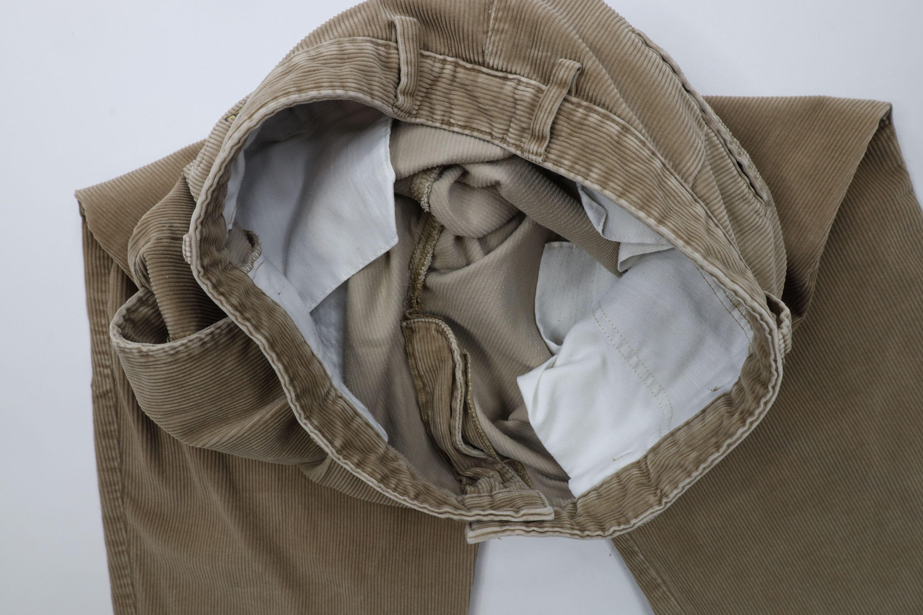 Tommy Hilfiger × Vintage Vintage 90s Tommy Hilfiger Wide Leg Corduroy Pants Beige Size US 34 / EU 50 - 8 Thumbnail