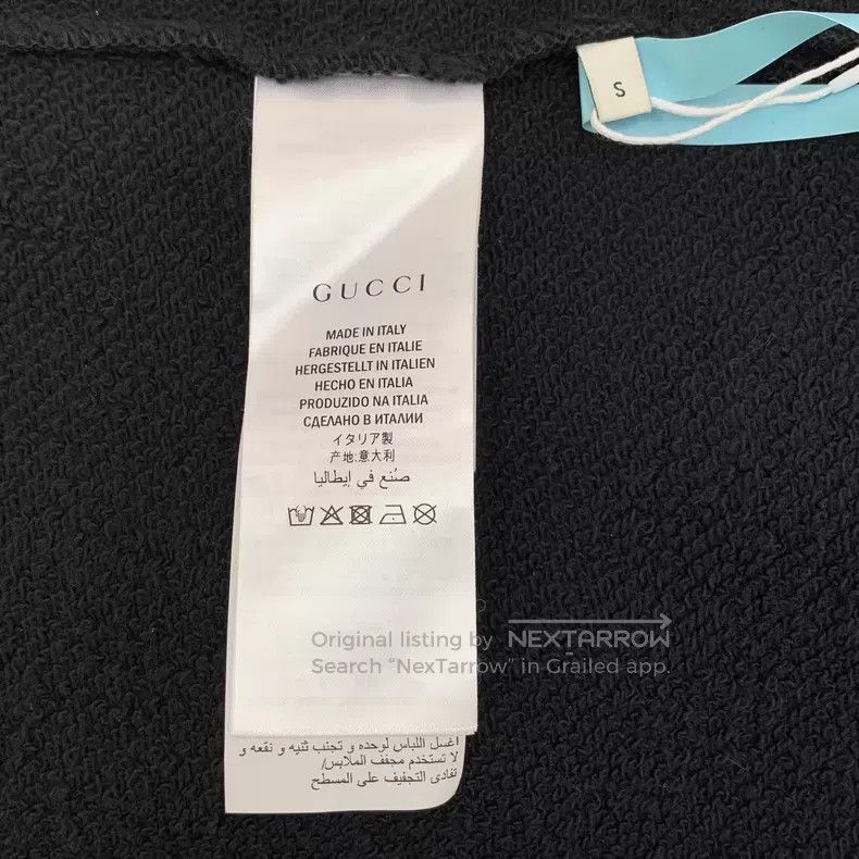 Gucci Gucci Black cat heavy industry sequin cotton round-neck lo Size US S / EU 44-46 / 1 - 6 Thumbnail