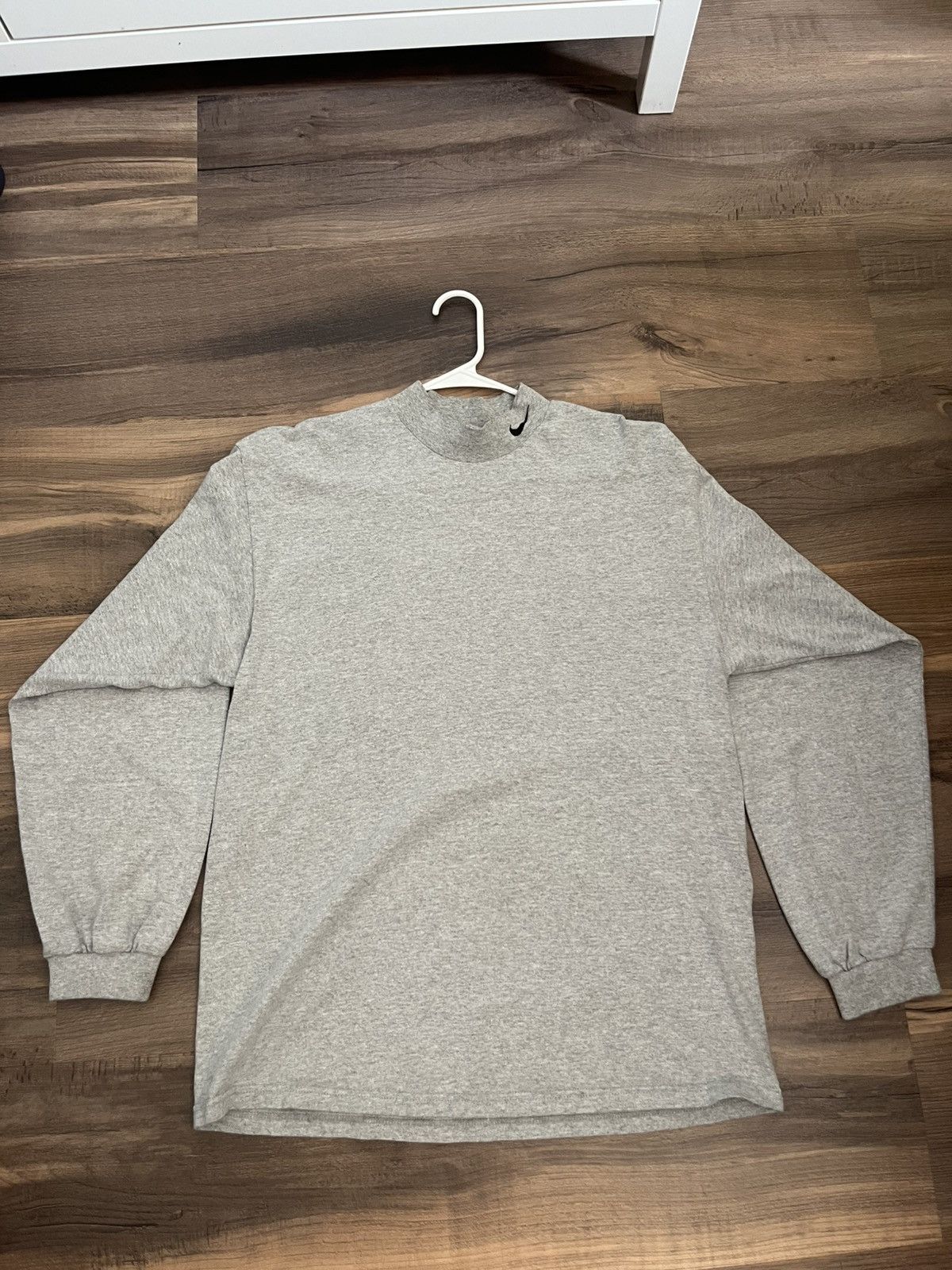 Nike Vintage 1990s nike long sleeve grey crewneck Size US M / EU 48-50 / 2 - 1 Thumbnail