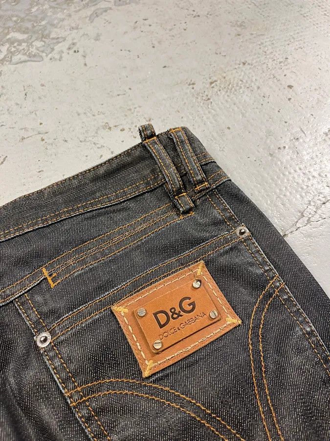 Dolce & Gabbana AW2008 Dolce & Gabbana Dark Grey Audacious Denim Jeans Size US 32 / EU 48 - 10 Thumbnail