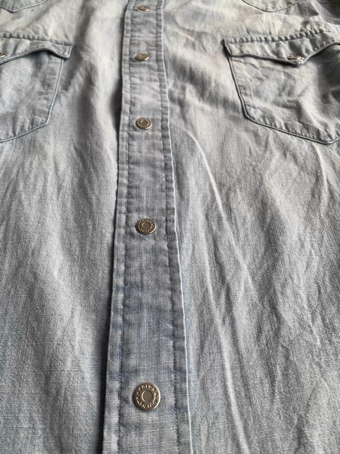 Polo Ralph Lauren Polo Ralph Lauren Vintage Washed Denim Shirt XXL Size US XXL / EU 58 / 5 - 4 Thumbnail