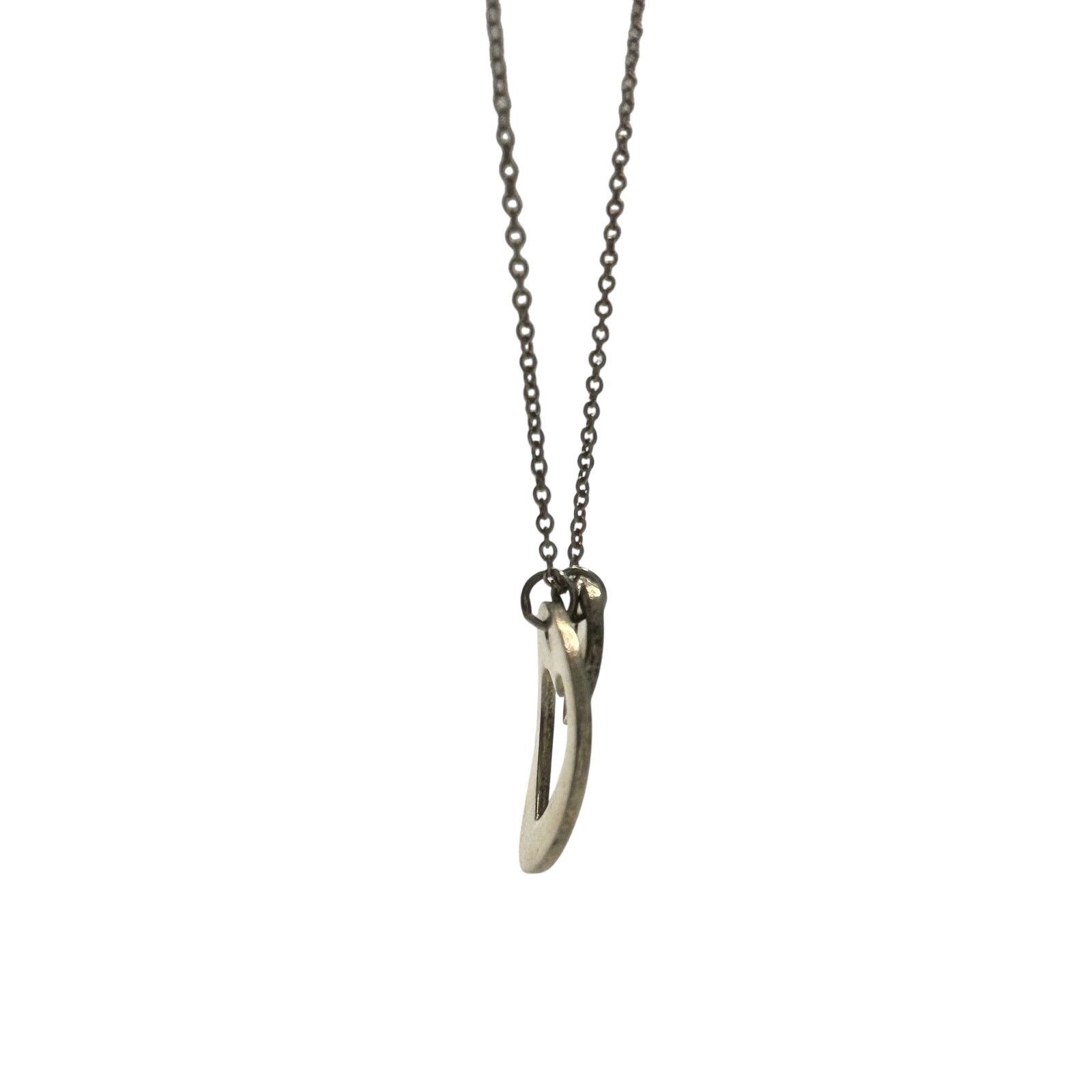 Tiffany & Co. Tiffany & Co. 2 Heart Necklace Stencil Heart w Cutout Heart Size ONE SIZE - 7 Thumbnail