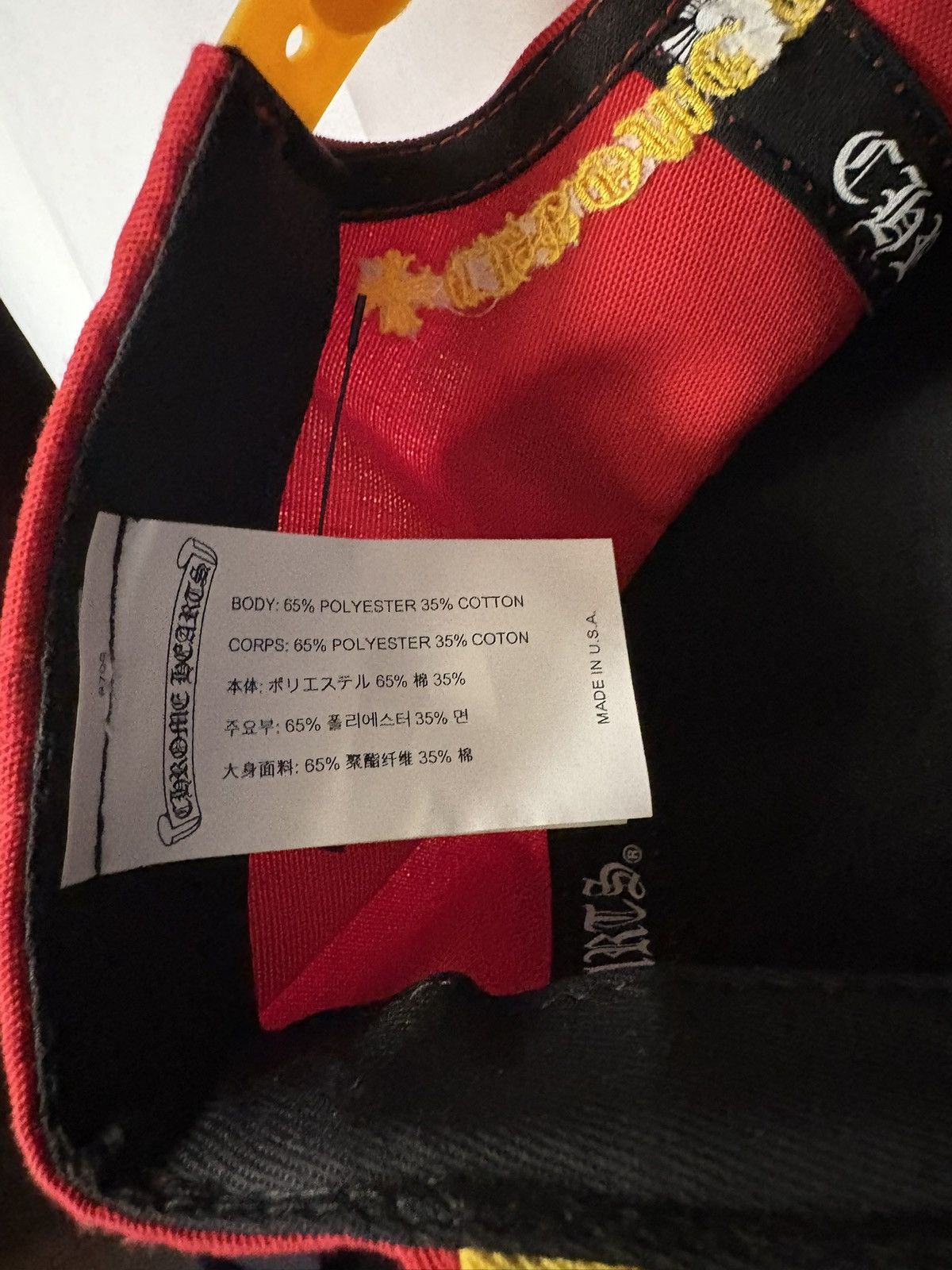 Chrome Hearts Chrome Hearts Red and Gold Ch Hat New Size ONE SIZE - 4 Thumbnail