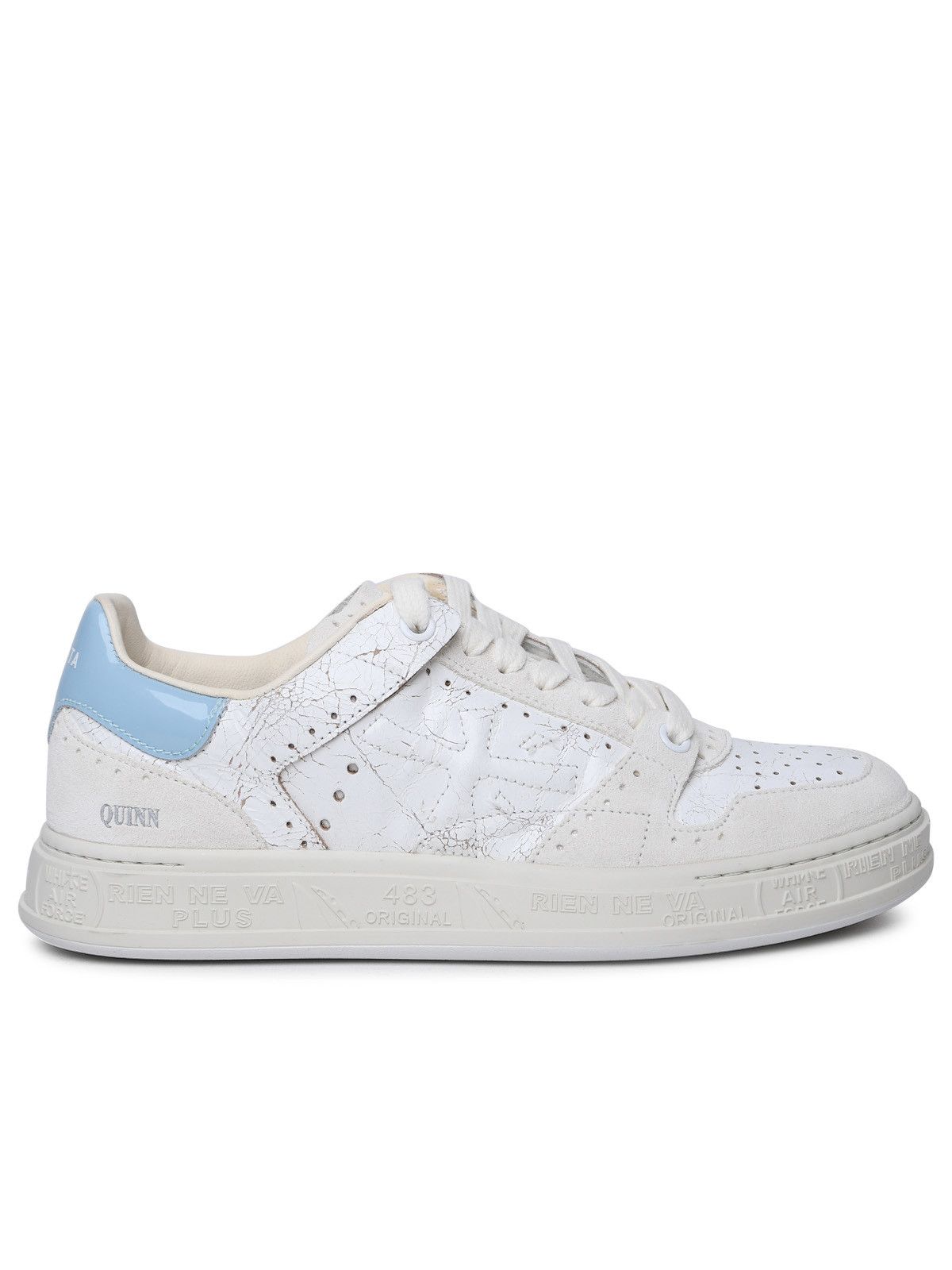 image of Premiata 'quinnd' White Leather Sneakers, Women's (Size 10)