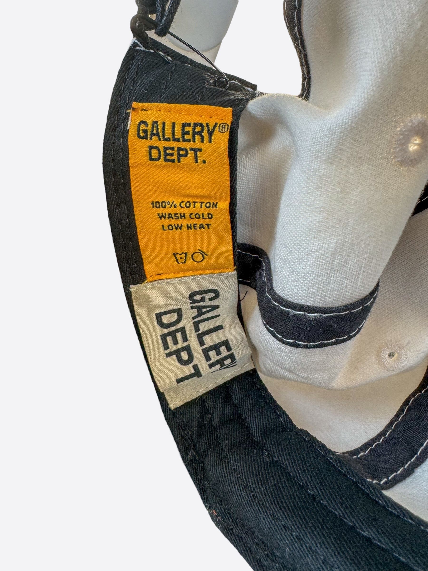 Gallery Dept. Gallery Dept White & Black DEPT. Logo Hat Size ONE SIZE - 4 Thumbnail