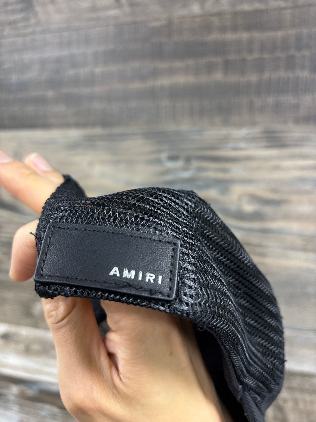 Amiri OS-Amiri 3 star black leather hat Size ONE SIZE - 3 Thumbnail