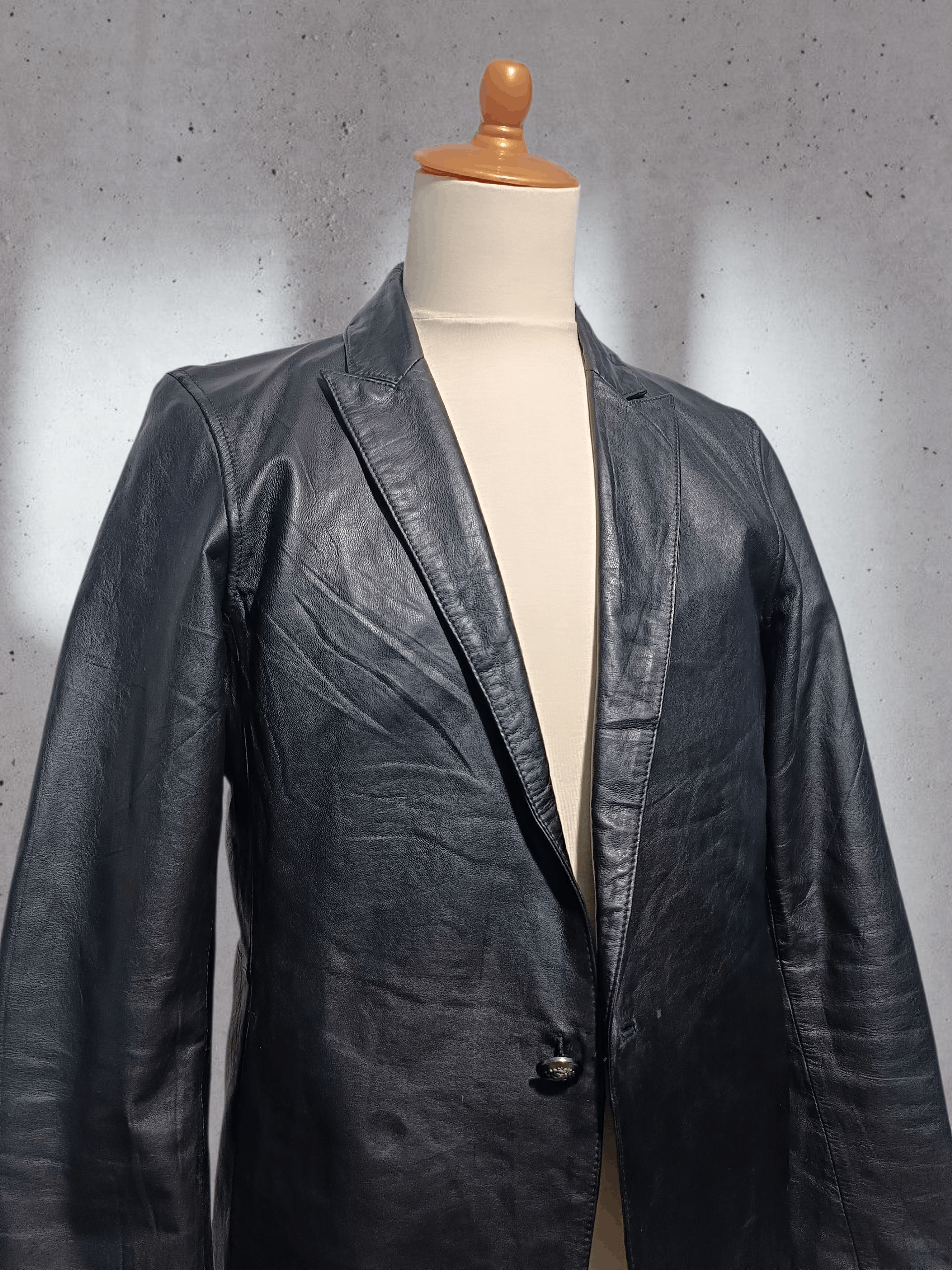 Vanquish Vanquish Leather Blazer Black 1 Button Japan Size US M / EU 48-50 / 2 - 4 Thumbnail