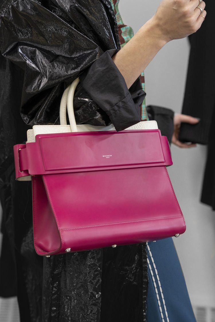 Givenchy GIVENCHY Horizon fuchsia pink & white leather satchel bag Size ONE SIZE - 2 Thumbnail