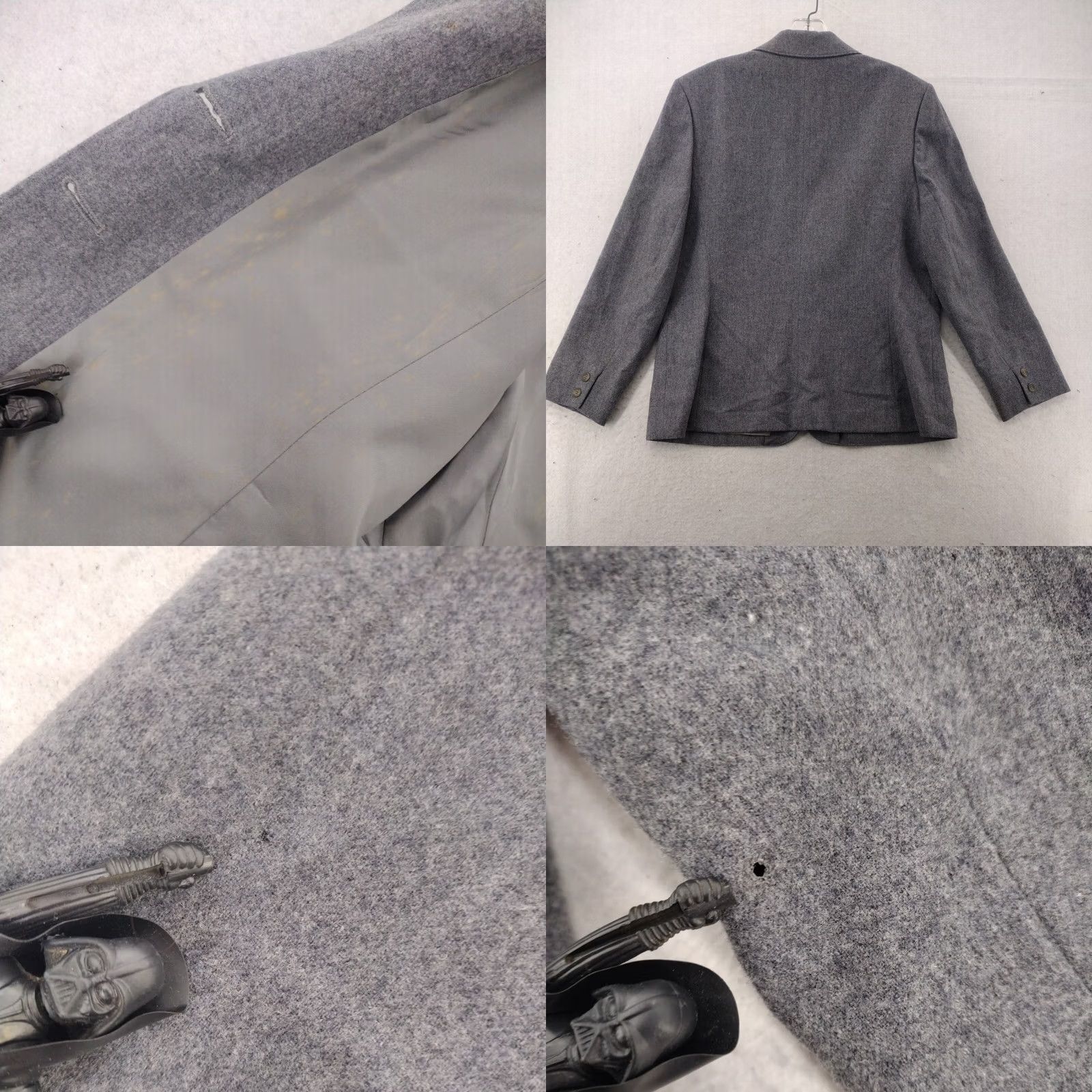 Pendleton VINTAGE Pendleton Blazer Womens PM Gray Wool 80s Tweed Collared Pockets Vintage 80s Blazer Women MEDIUM Petite Gray Wool Blazer Mens? Size M / US 6-8 / IT 42-44 - 9 Thumbnail