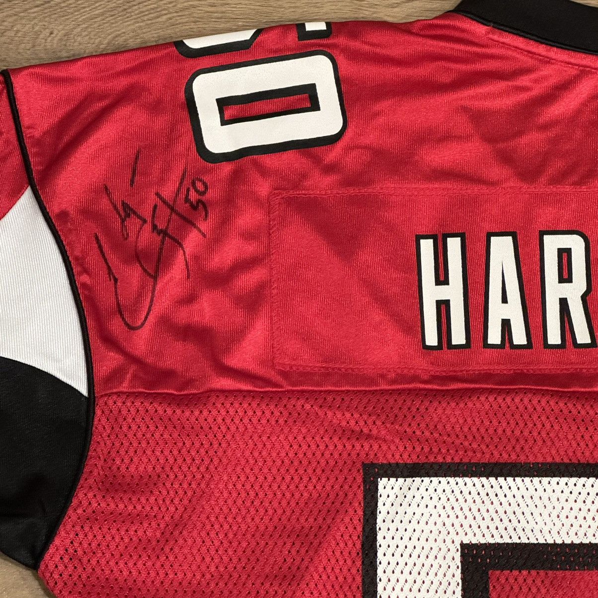 NFL × Reebok × Vintage Ed Hartwell #50 Autographed Atlanta Falcons Reebok Jersey Size US XL / EU 56 / 4 - 5 Thumbnail