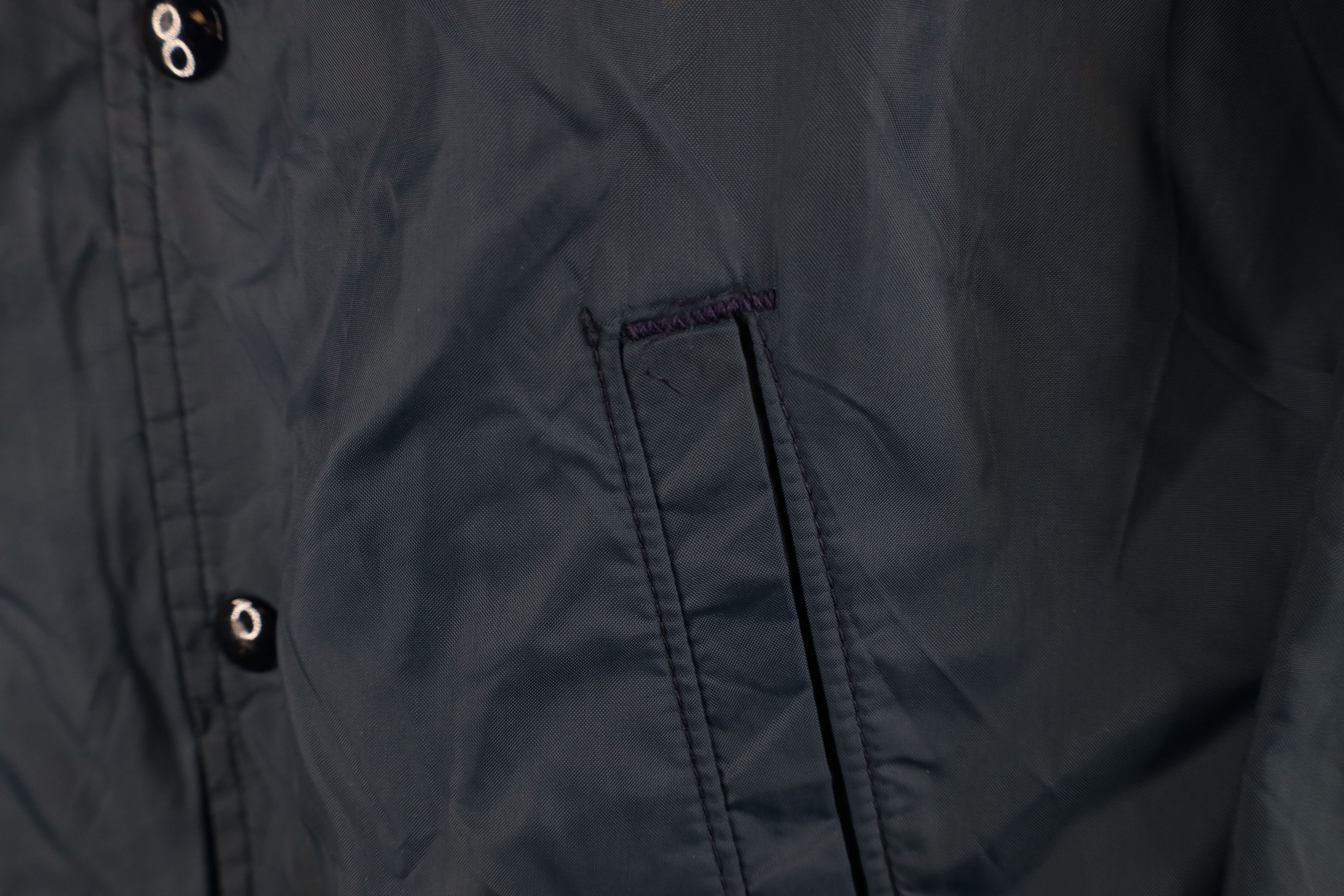 Champion × Vintage Vintage 80s Champion Dame University Coach Jacket Blue USA Size M / US 6-8 / IT 42-44 - 5 Thumbnail