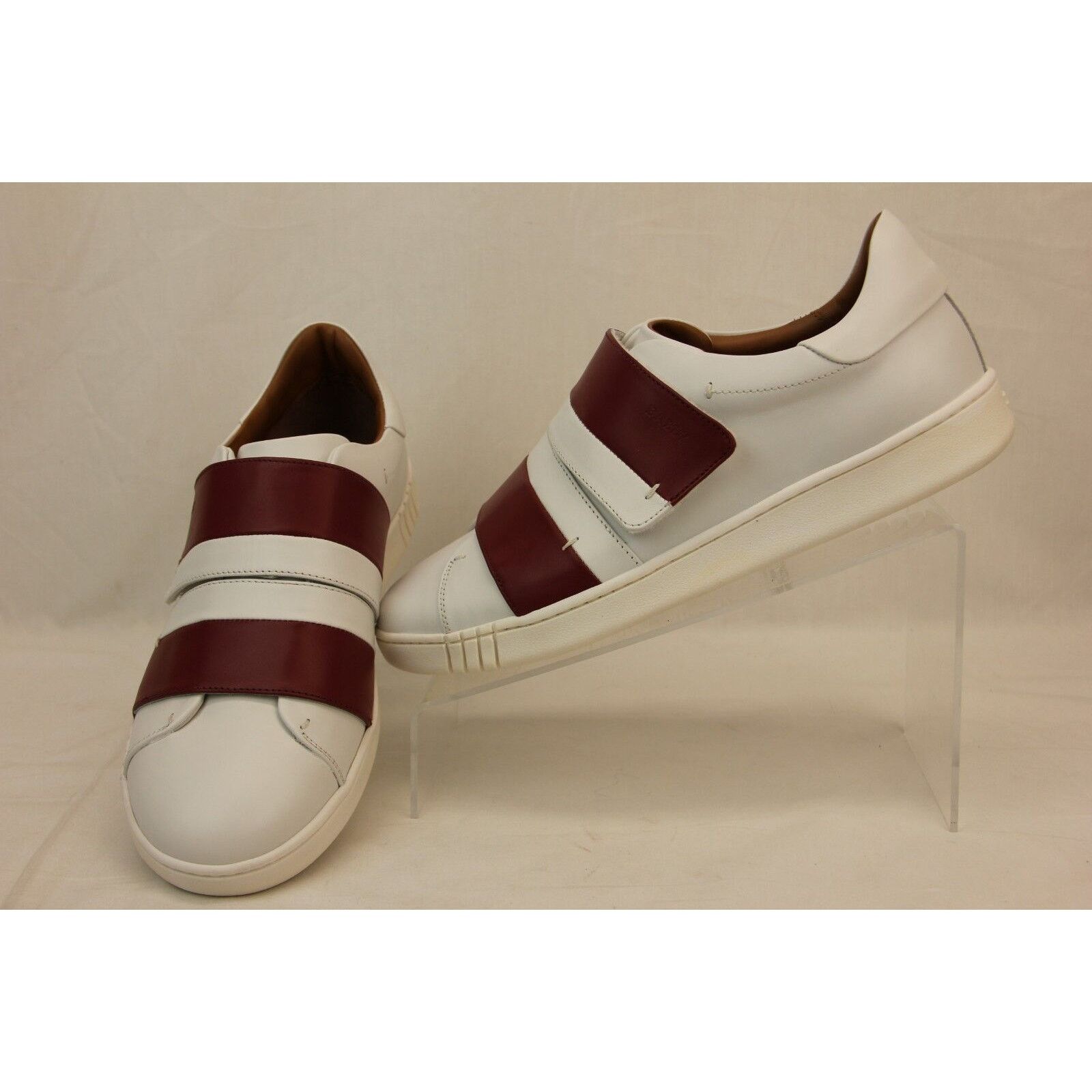 Bally WILLET WHITE RED LEATHER LOGO SWISS SNEAKERS 12 US 45 ITALY Size US 12 / EU 45 - 8 Thumbnail