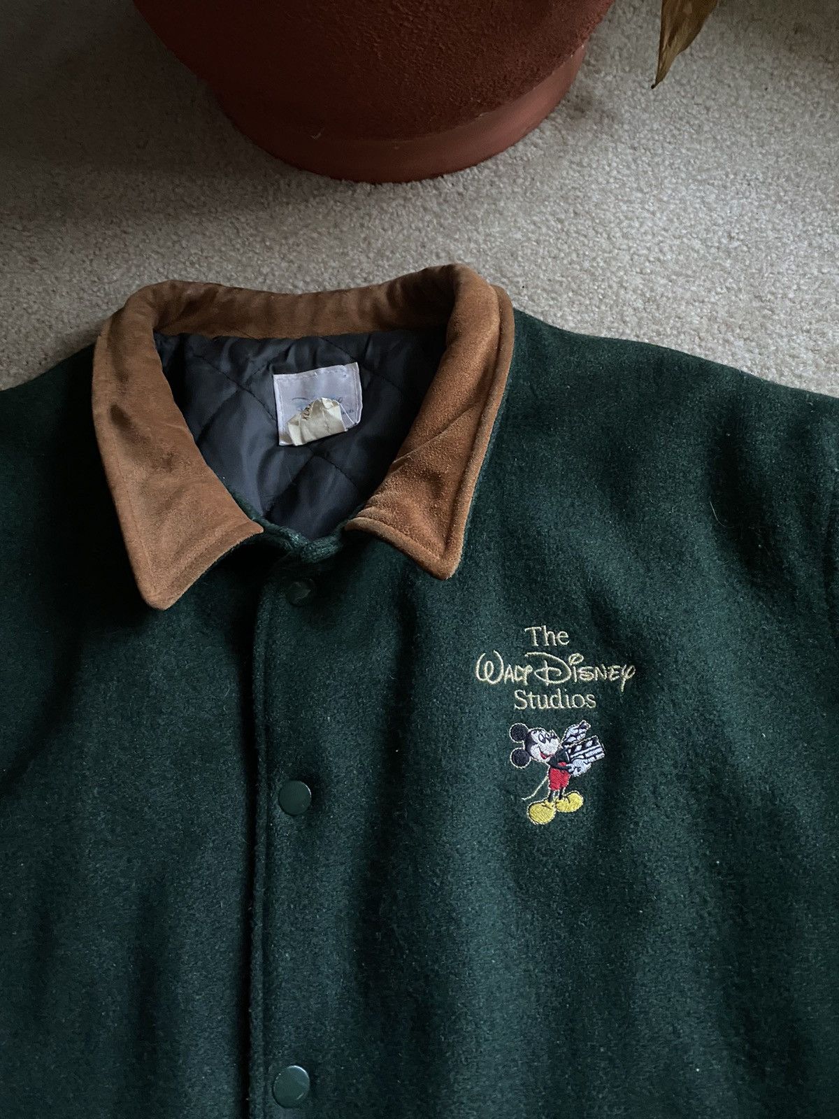 Disney × Vintage Vintage 90s WALT DISNEY Studios Wool Varsity Jacket Size US L / EU 52-54 / 3 - 2 Thumbnail