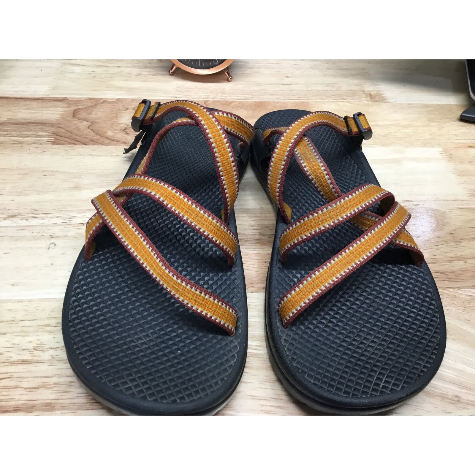 Chaco Chaco Strappy Sandals Womens Orange Black Slip-On Comfort 6 Size US 6 / IT 36 - 1 Thumbnail
