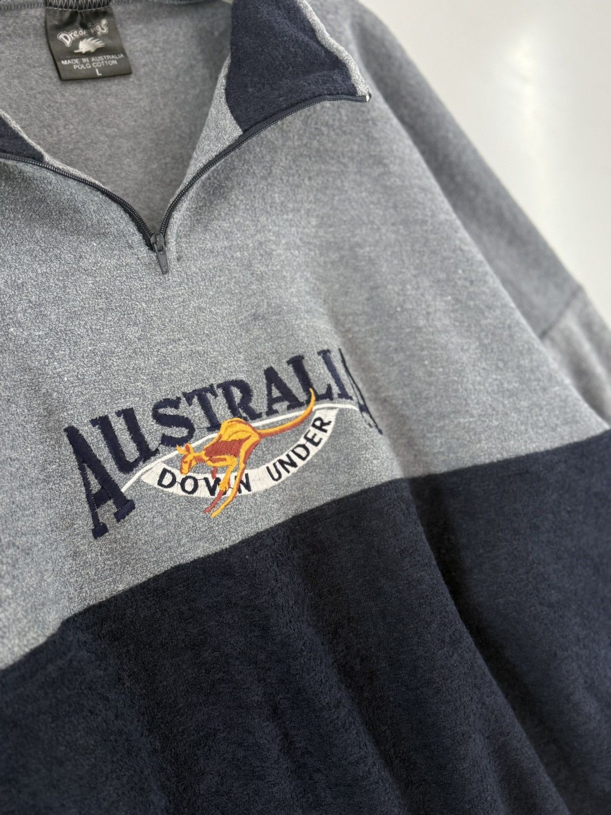 The Australian Outback Collection 🔥 90s Ausie iConic Dreamings Quarter Zip Velour Sweatshirt Size US S / EU 44-46 / 1 - 4 Thumbnail