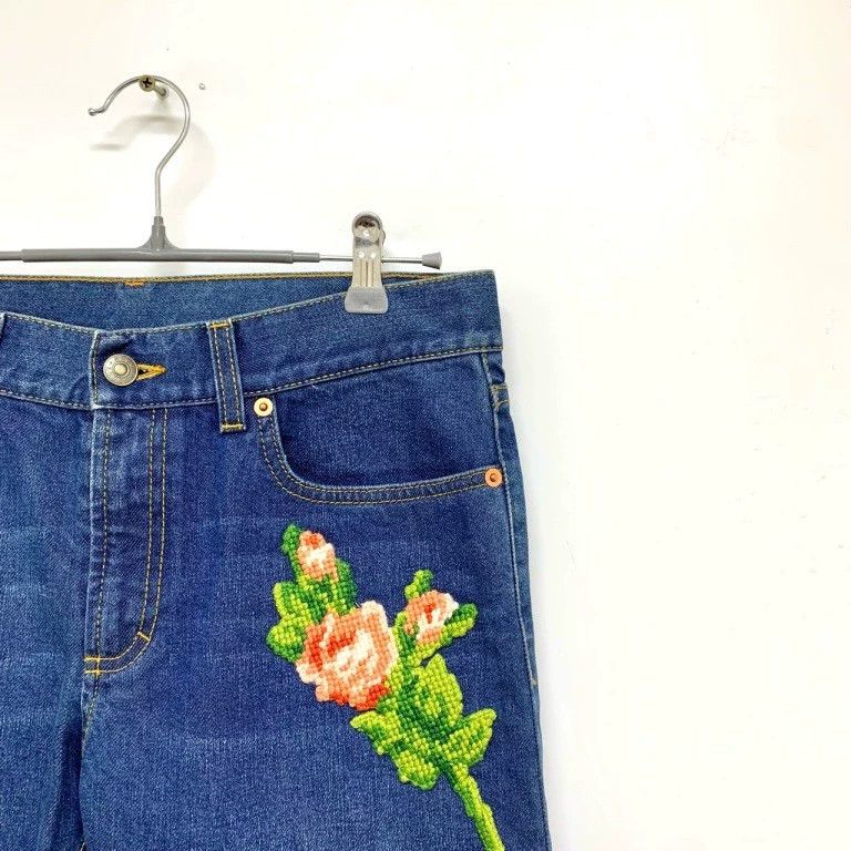 Gucci Gucci Embroidered tiger head denim trousers 2501-Nextarrow Size US 27 - 7 Thumbnail