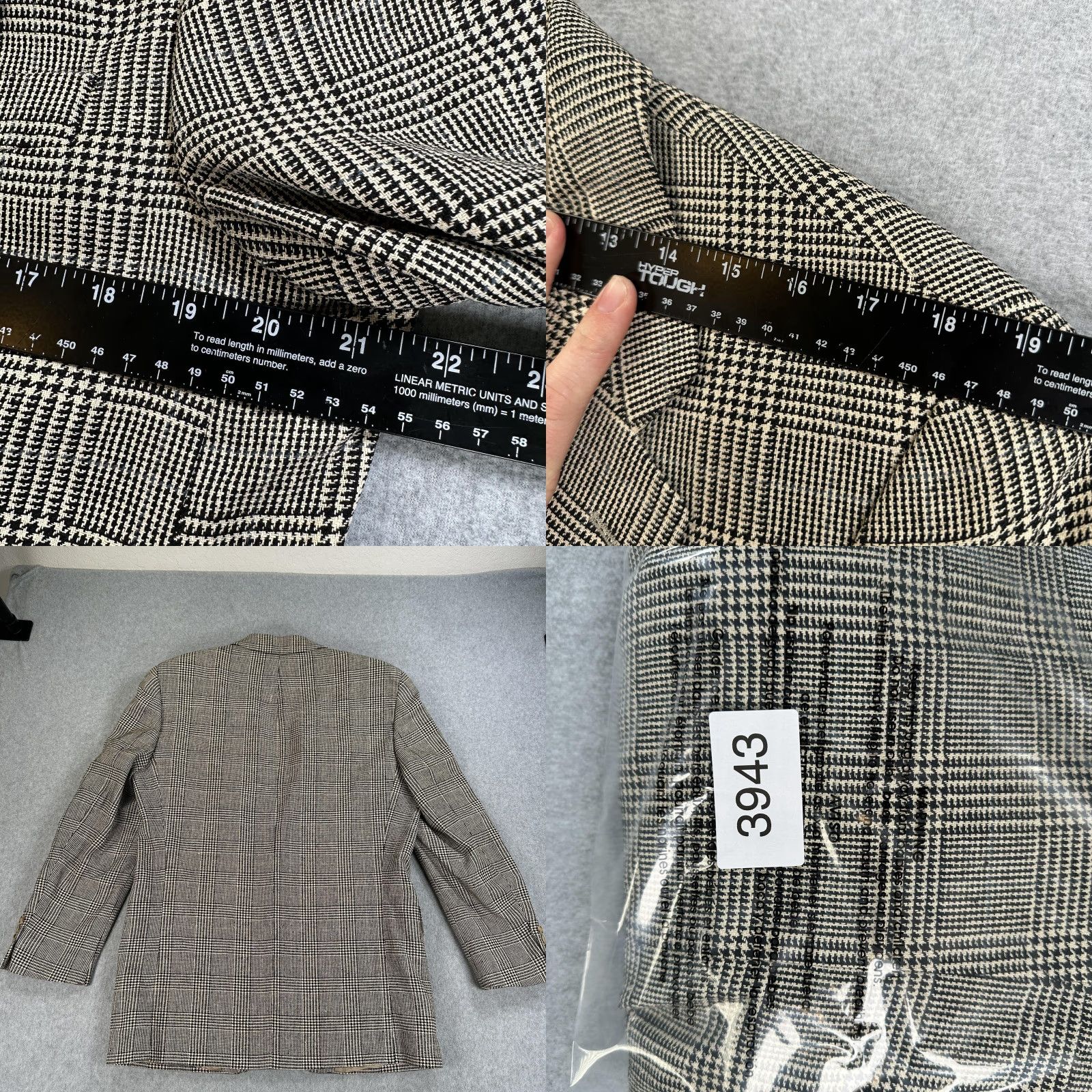 Ralph Lauren Ralph Lauren Sport Coat Jacket Men L Beige Check Two-Button Blazer 2 Piece Notch Lapel Canada Size 42R - 9 Thumbnail