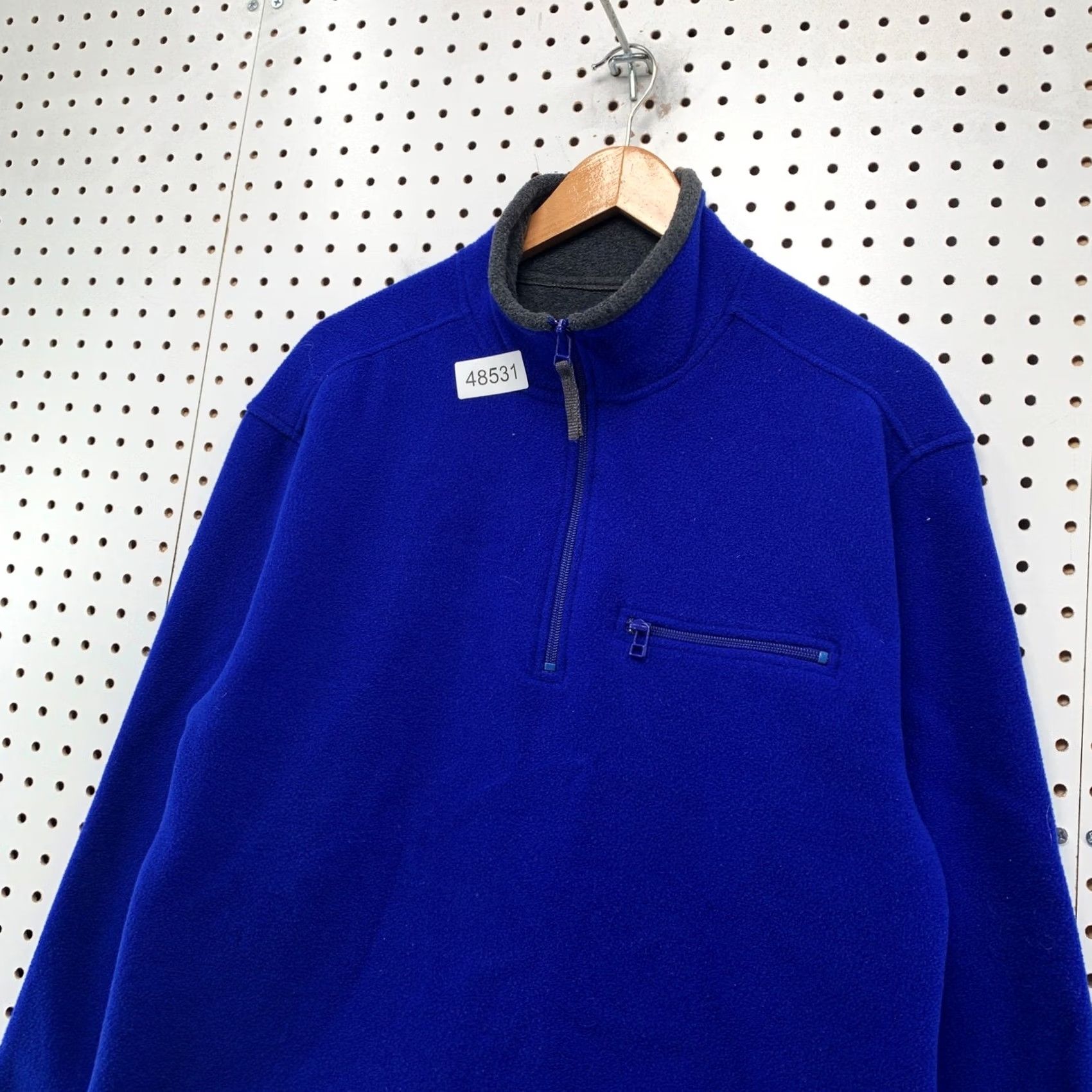 Gap Vintage Gap Fleece Pullover Mock Neck Quarter Zip Blue Pocket Y2K Mens Medium Size US M / EU 48-50 / 2 - 6 Thumbnail