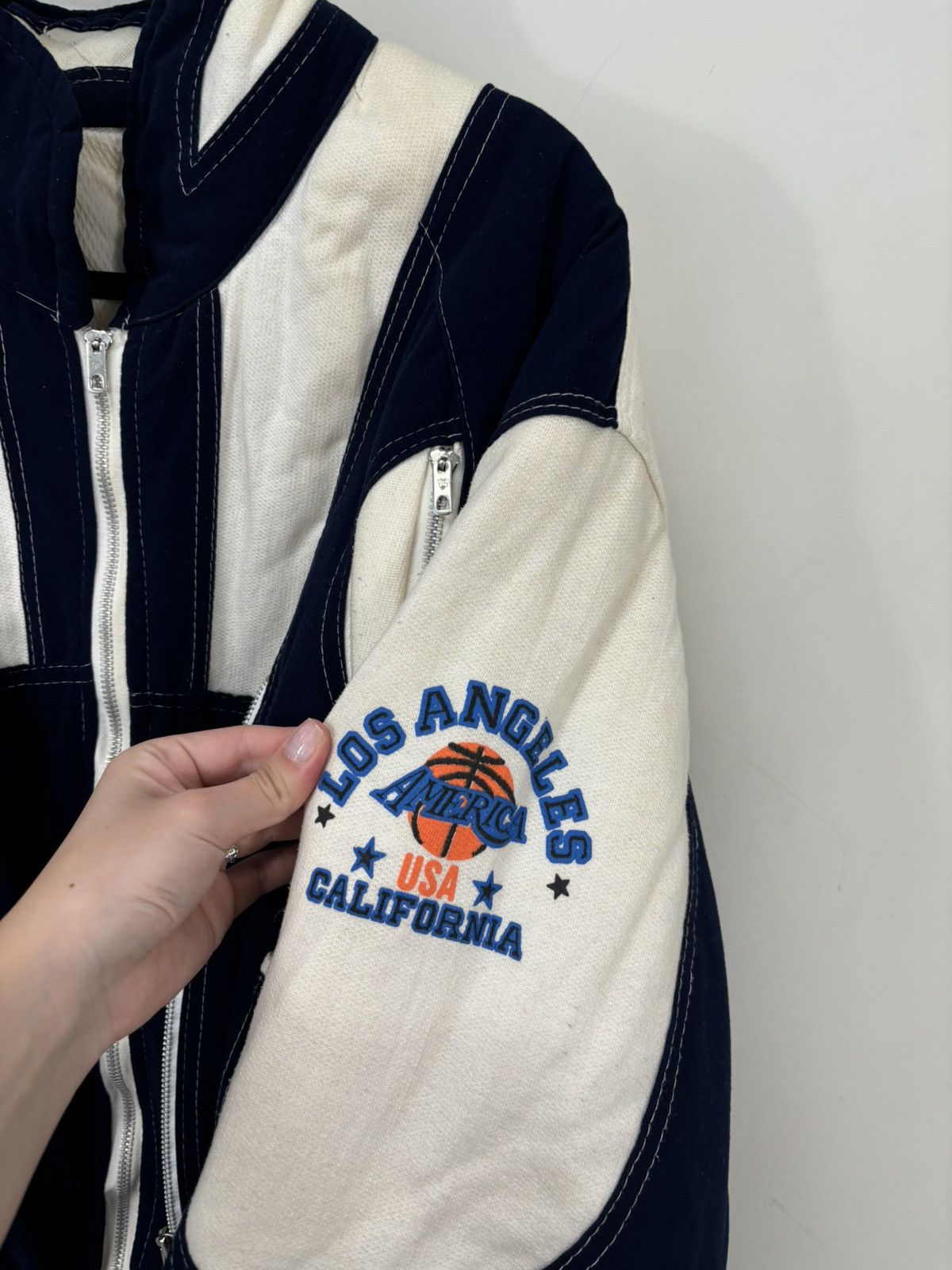 Vintage 90s Los Angeles USA Basketball Rare Bomber Jacket