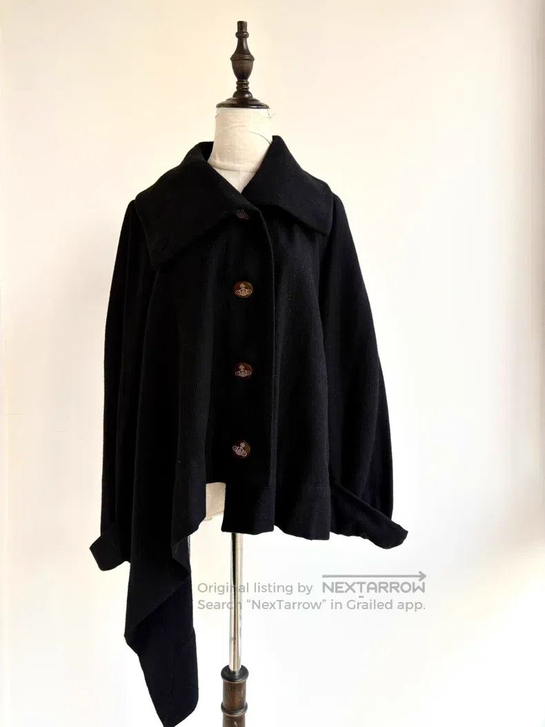 Vivienne Westwood Vivienne Westwood Vintage Black Irregular Cloak Saturn Gre Size M / US 6-8 / IT 42-44 - 2 Thumbnail