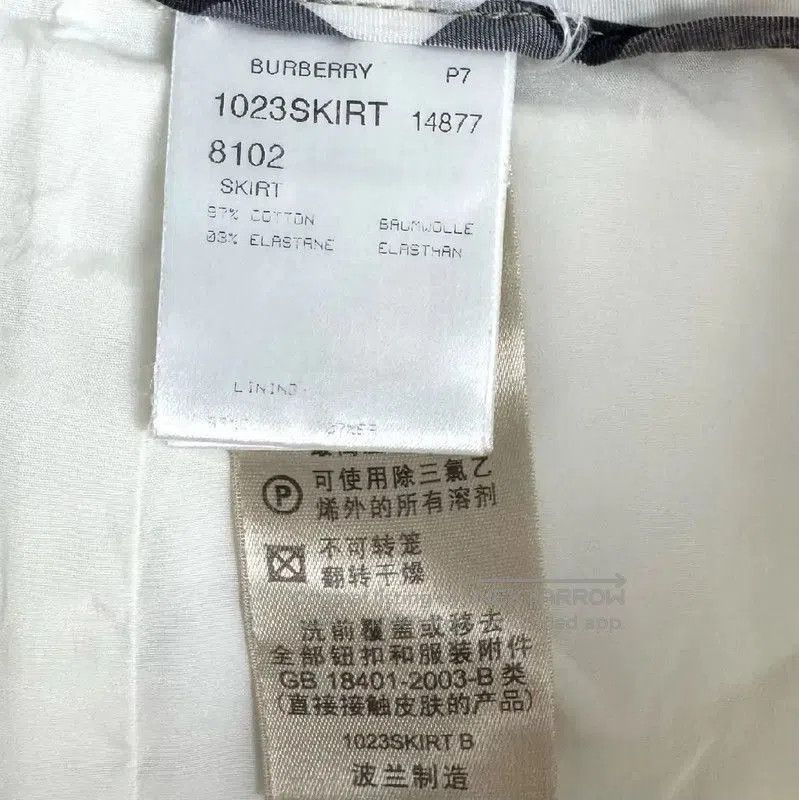 Burberry Burberry White Cotton Skirt for Women. Size 23" - 5 Thumbnail