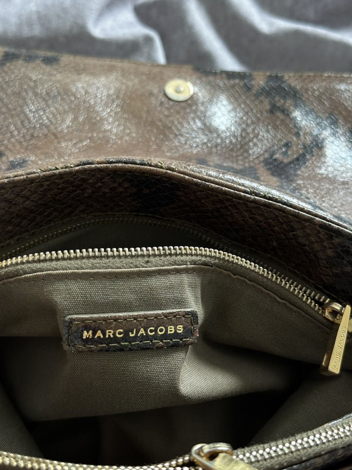 Marc by Marc Jacobs Marc Jacobs Python Leather Shoulder Bag Size ONE SIZE - 7 Thumbnail